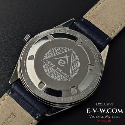 55 Years Old Vintage Atlantic Worldmaster Original Blue / Cal. 969 / Vintage 1970