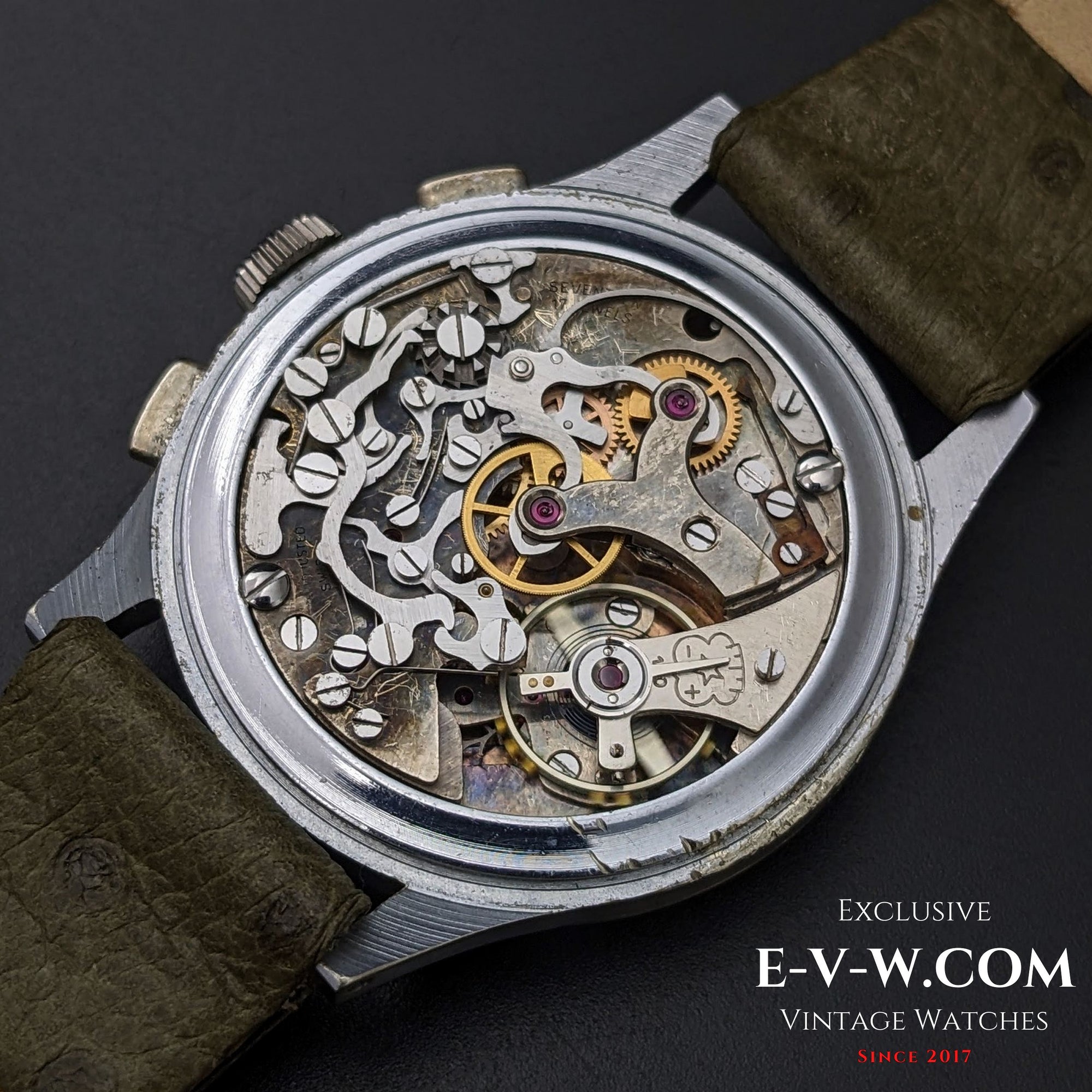 Chronographe Breitling vintage de 85 ans / Seconde Guerre mondiale / Réf. 178 / Cal. Venus 170 / Années 1940