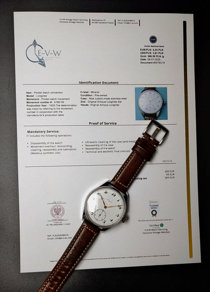 Longines Jumbo| Pocket Watch Movement | Cal. 19.74N | Antique 1928 | Serviced