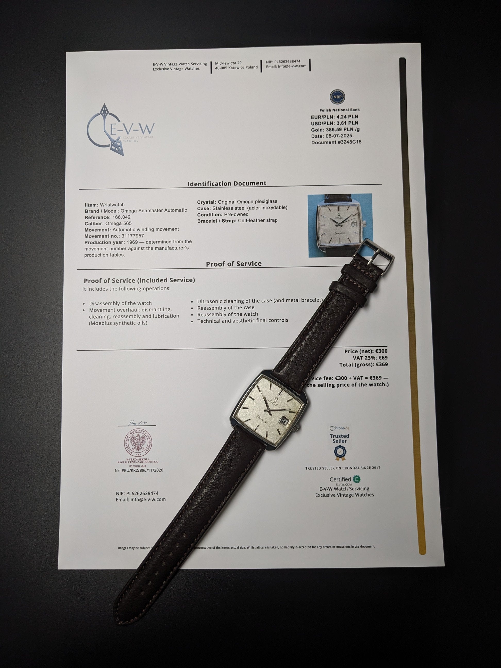 Omega Seamaster Automatic | Ref. 166042 | Cal. 565 | Vintage 1969 | Serviced