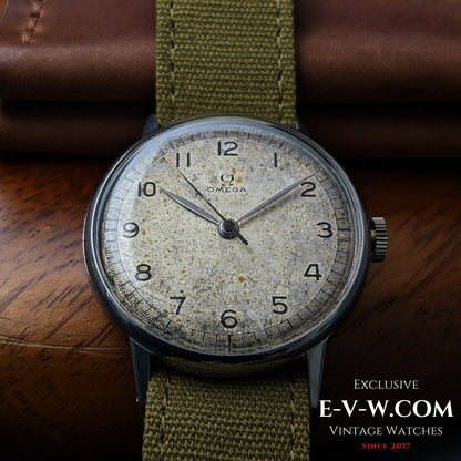 ~80 Years Old — Omega 30T2 WWII “Calatrava-Style” | Ref. 2349/3 | Cal. 30T2 SC | ~1944 | Serviced