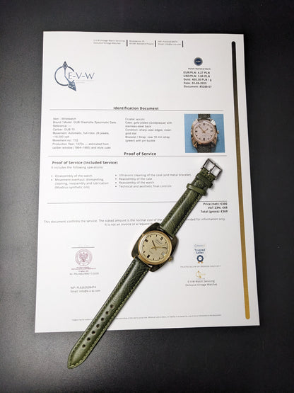 NOS — Early 1970s — Glashuette — Spezimatic — Automatic — GUB 75 — Vintage 1970s — Serviced