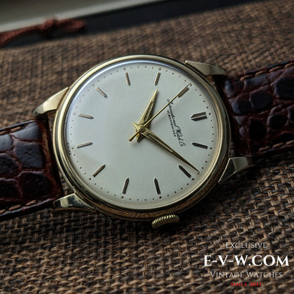 68 years old — IWC Schaffhausen — Elegant 9ct gold dress watch — Cal. 89 — Vinatge 1957-Serviced — Serviced