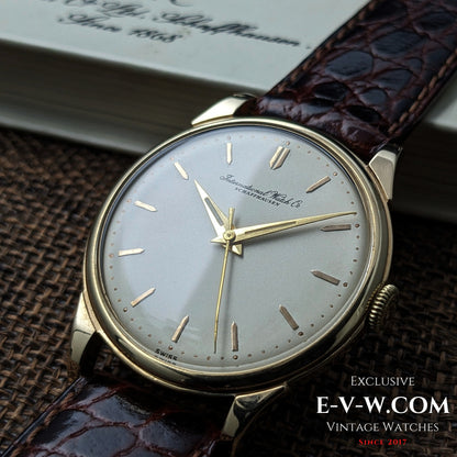 68 years old — IWC Schaffhausen — Elegant 9ct gold dress watch — Cal. 89 — Vinatge 1957-Serviced — Serviced