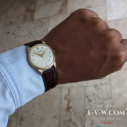 68 years old — IWC Schaffhausen — Elegant 9ct gold dress watch — Cal. 89 — Vinatge 1957-Serviced — Serviced