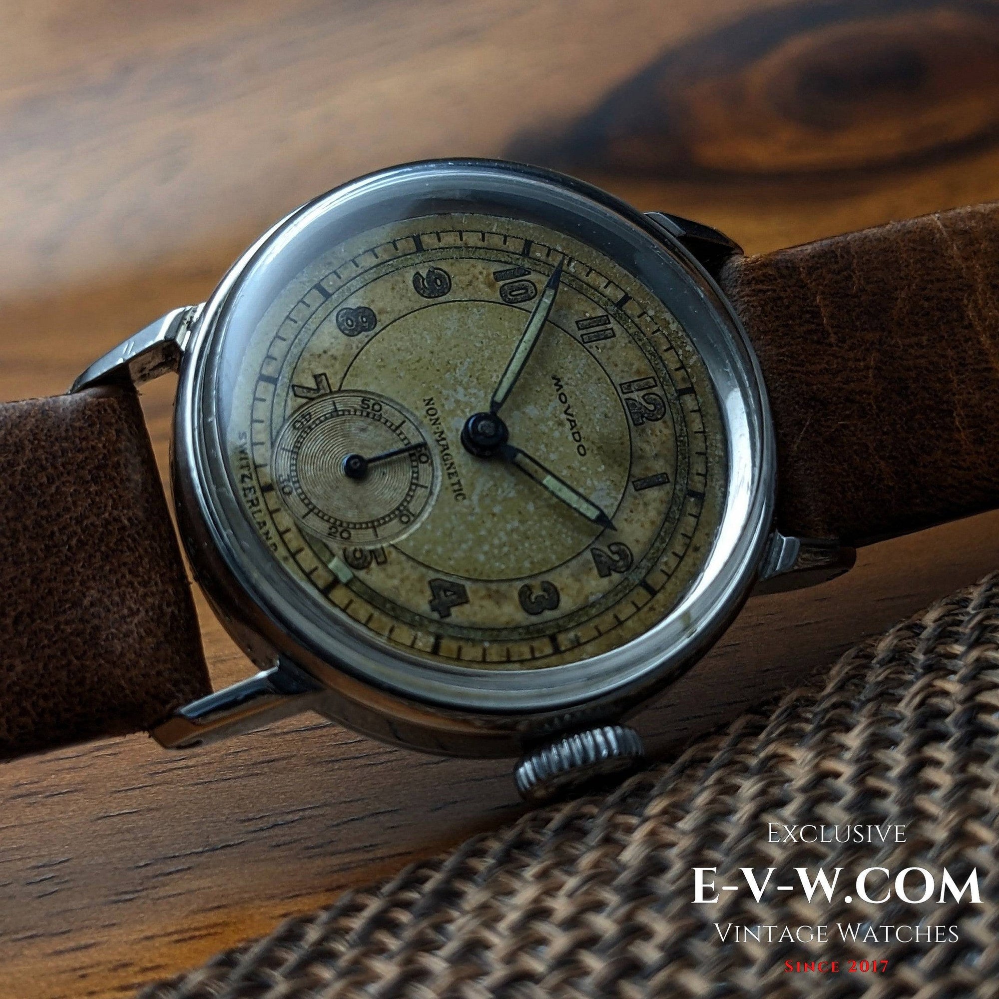 83 anni — Movado — Seconda guerra mondiale — Cal 150MN — Vintage 1942 — Revisionato