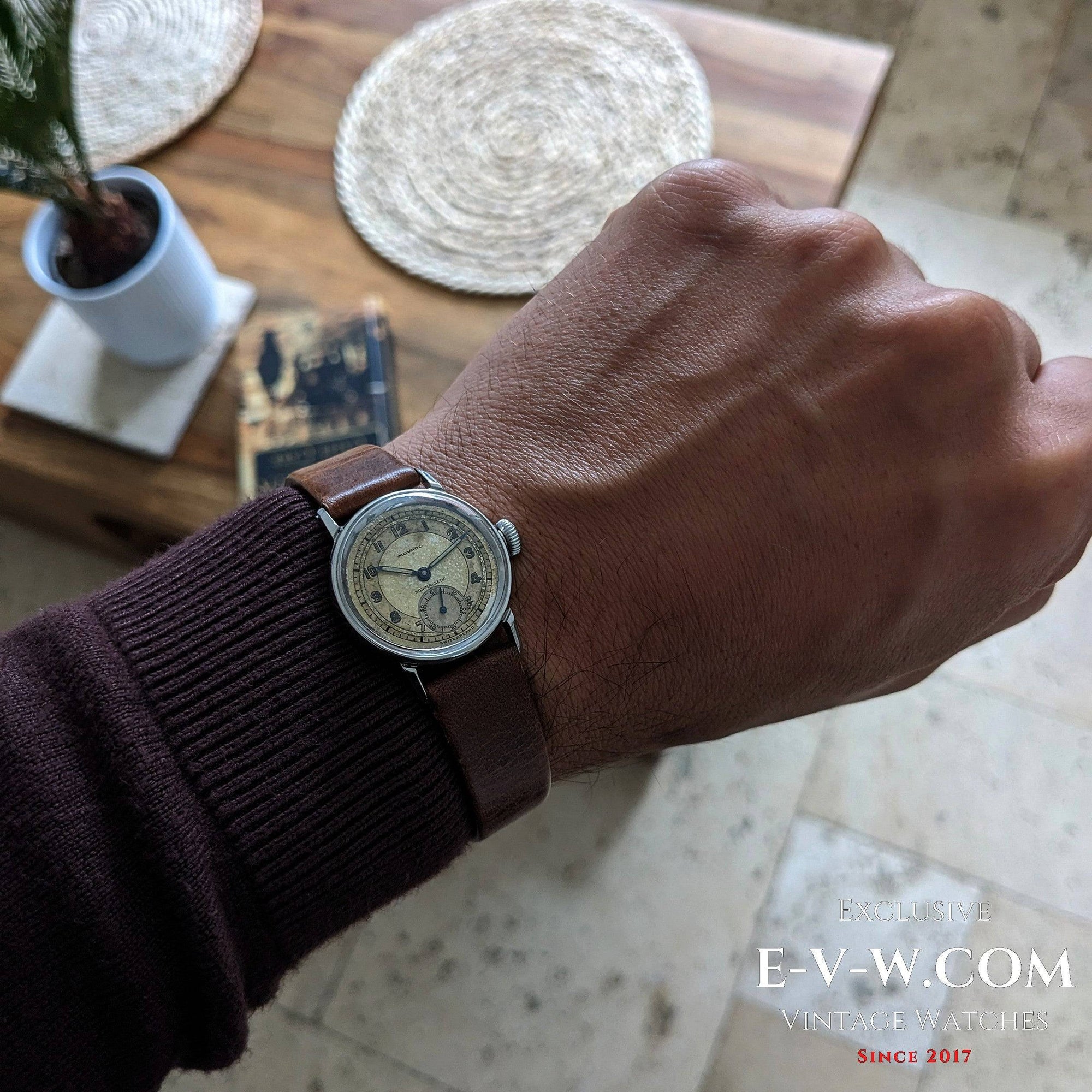 83 anni — Movado — Seconda guerra mondiale — Cal 150MN — Vintage 1942 — Revisionato