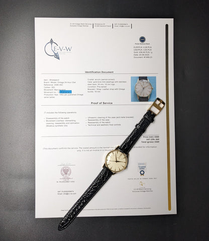 73 Years Old Vintage Omega Rare 24 HR Dial /Ref. 2496-3SC / Cal. 283 (30T2) / Vintage 1952/ Serviced