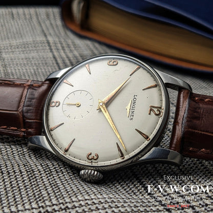 68 years old LONGINES Calatrava- Ref 5356-35- Cal. 12.68Z -Vintage 1957-Serviced