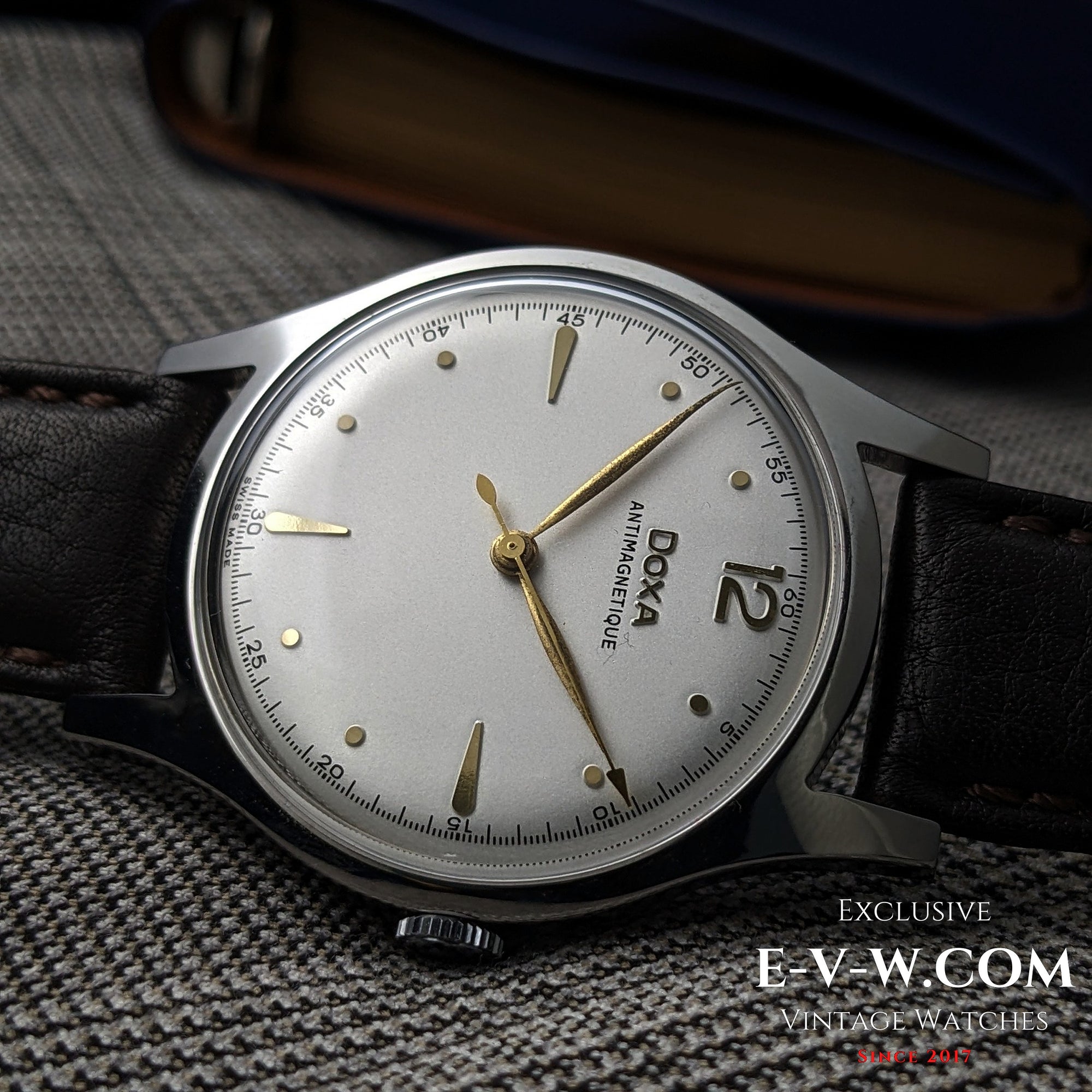 Jaren 1950 — Doxa Antimagnetique Jumbo 38mm | Kaliber 1147 | Vintage | Onderhouden
