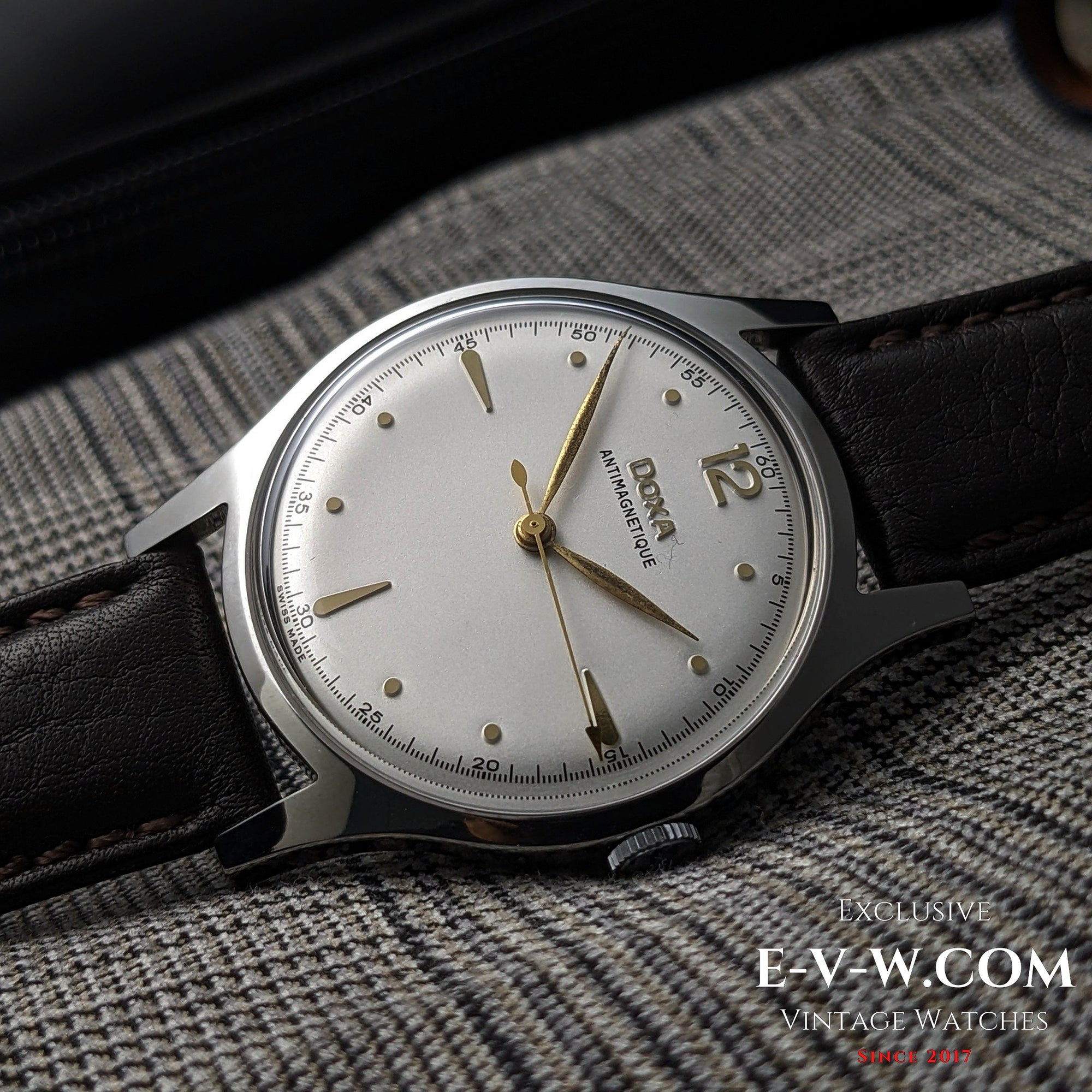 Jaren 1950 — Doxa Antimagnetique Jumbo 38mm | Kaliber 1147 | Vintage | Onderhouden