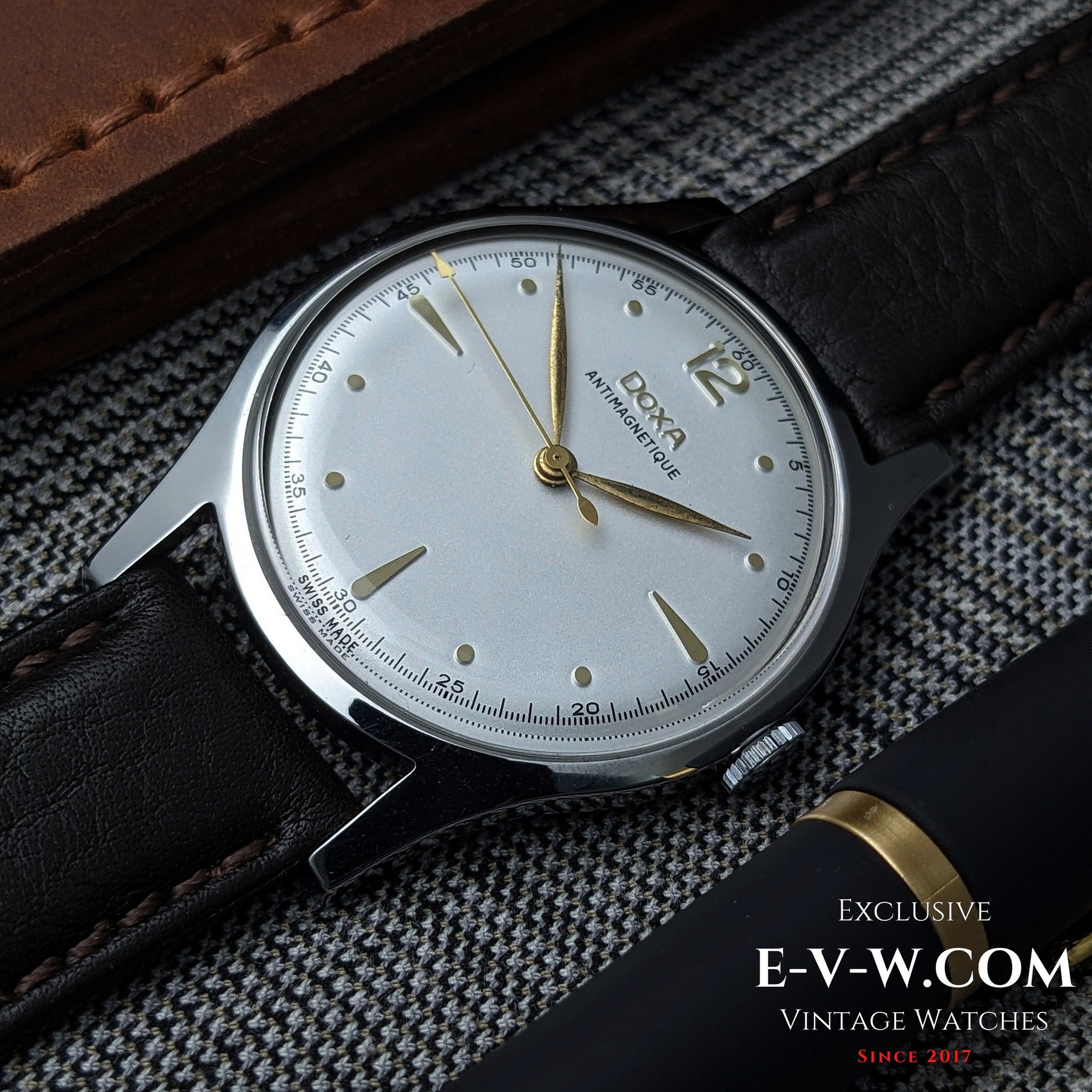 Jaren 1950 — Doxa Antimagnetique Jumbo 38mm | Kaliber 1147 | Vintage | Onderhouden