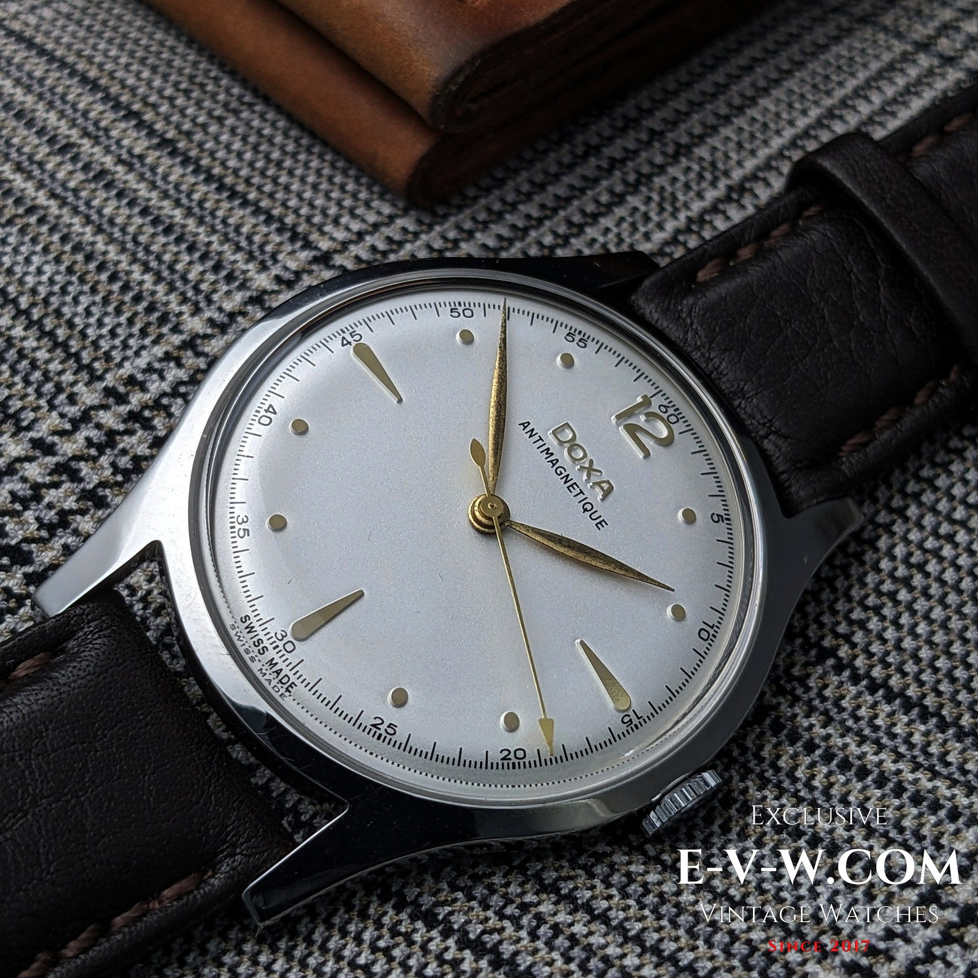 Jaren 1950 — Doxa Antimagnetique Jumbo 38mm | Kaliber 1147 | Vintage | Onderhouden