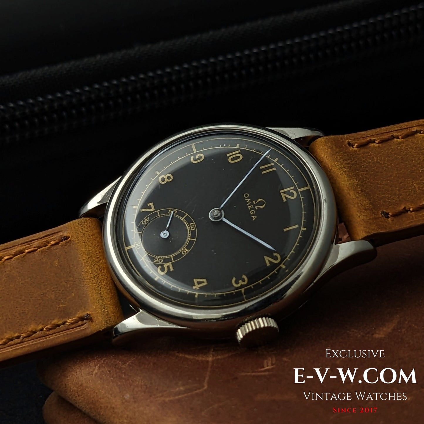 86 years old  elegant pre-war sector-dial “Calatrava-style” Omega 26.5SOBT2 / Vinatge 1939 / Serviced