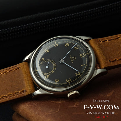 86 years old  elegant pre-war sector-dial “Calatrava-style” Omega 26.5SOBT2 / Vinatge 1939 / Serviced