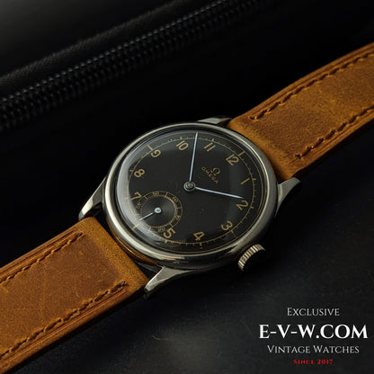 86 years old  elegant pre-war sector-dial “Calatrava-style” Omega 26.5SOBT2 / Vinatge 1939 / Serviced