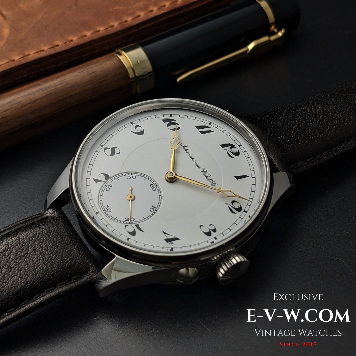 108 years old IWC Shaffhausen pocket-watch movement cal 66 / Antique 1917 / Serviced