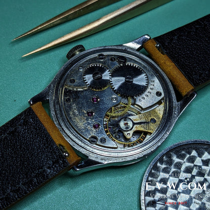 86 years old  elegant pre-war sector-dial “Calatrava-style” Omega 26.5SOBT2 / Vinatge 1939 / Serviced