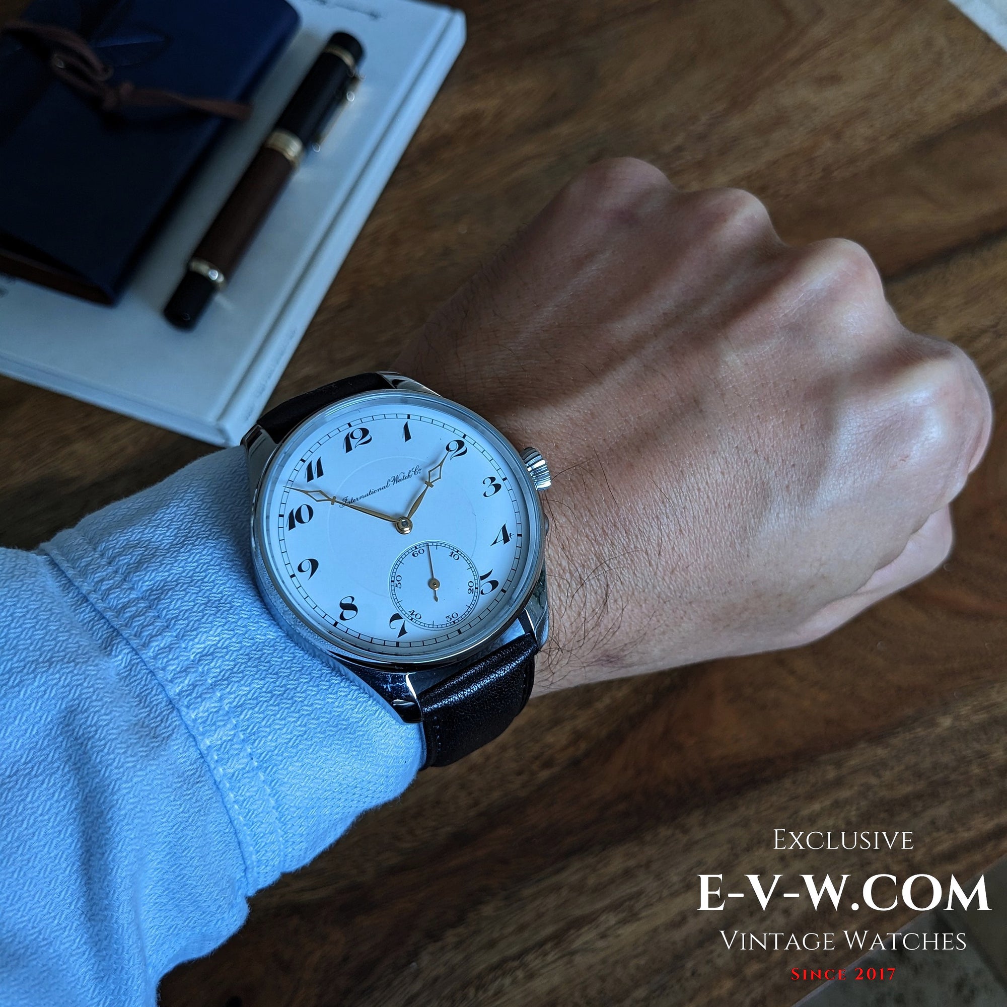 Mouvement de montre de poche IWC Shaffhausen calibre 66, datant de 1917 et vieux de 108 ans. Révisé.