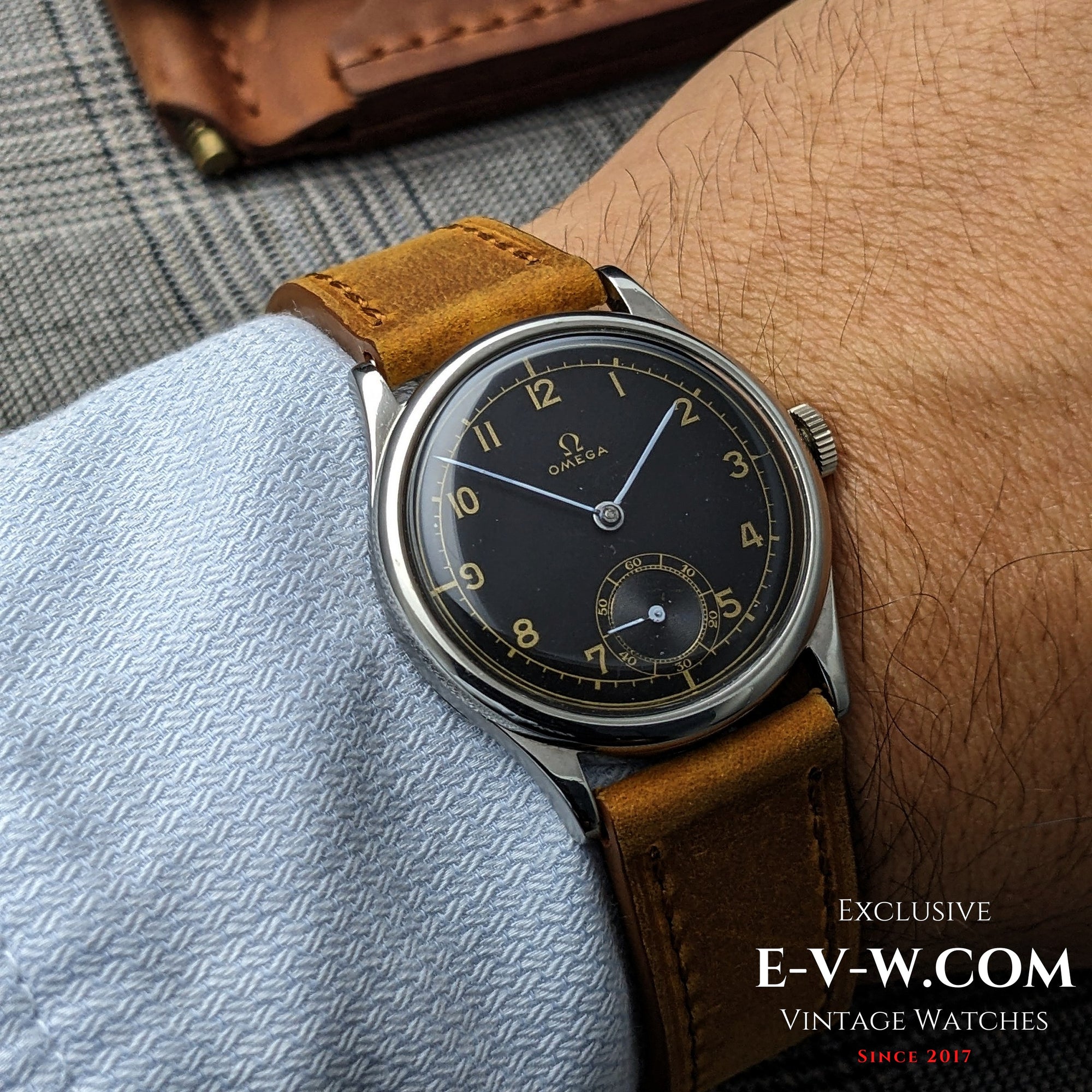 Elegante Omega 26.5SOBT2 "stile Calatrava" con quadrante a settori, risalente al 1939, di 86 anni fa, revisionato