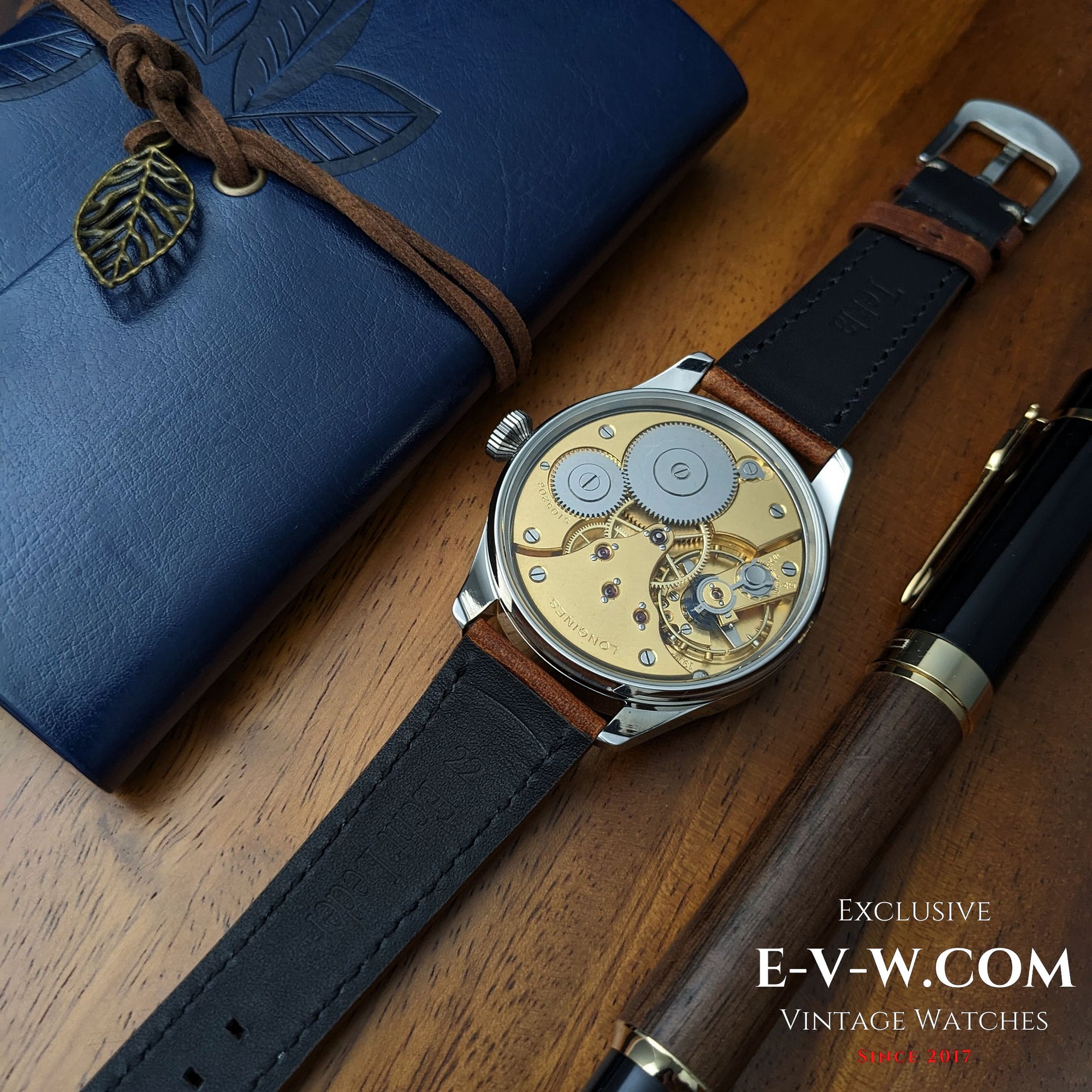 Mouvement de montre de poche Longines Jumbo antique de 1916 (calibre 19.74N), datant de 1916.