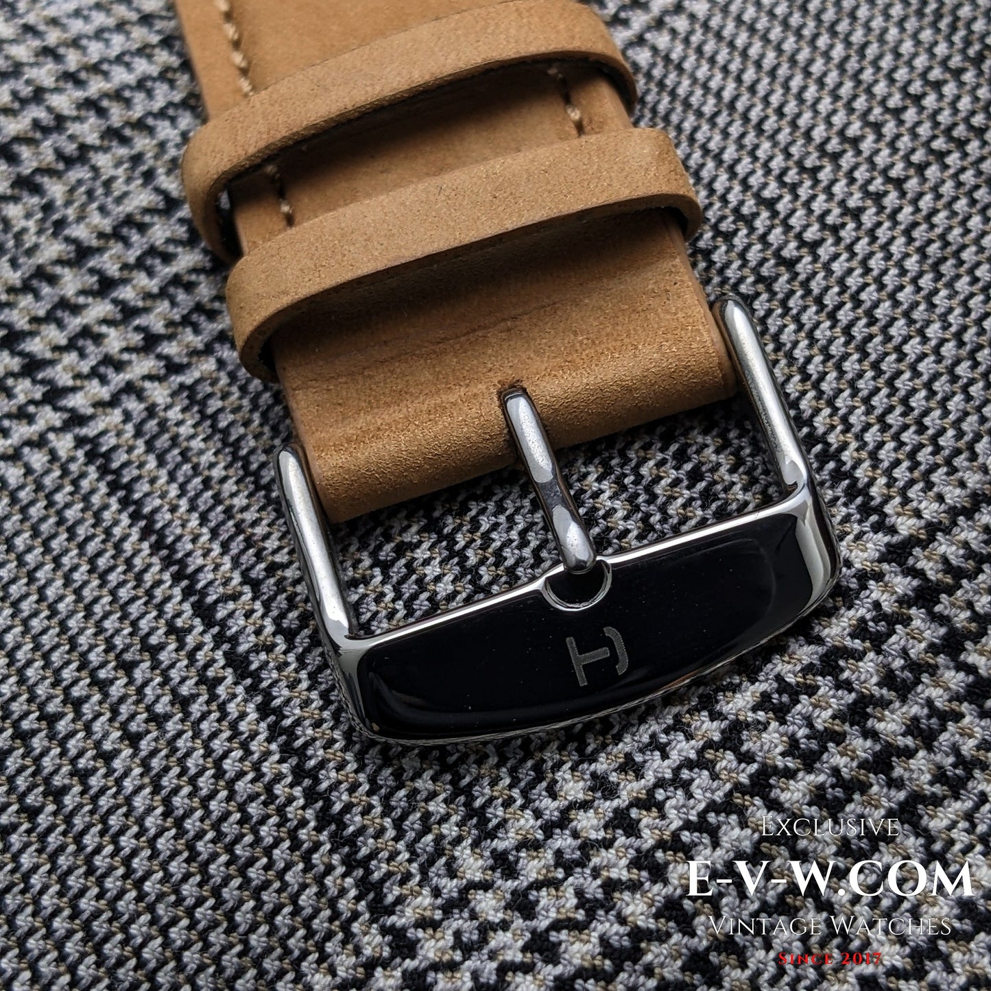 Antique 1920s  Eberhard & Co conversion with 18-jewel pocket watch movement and exhibition back