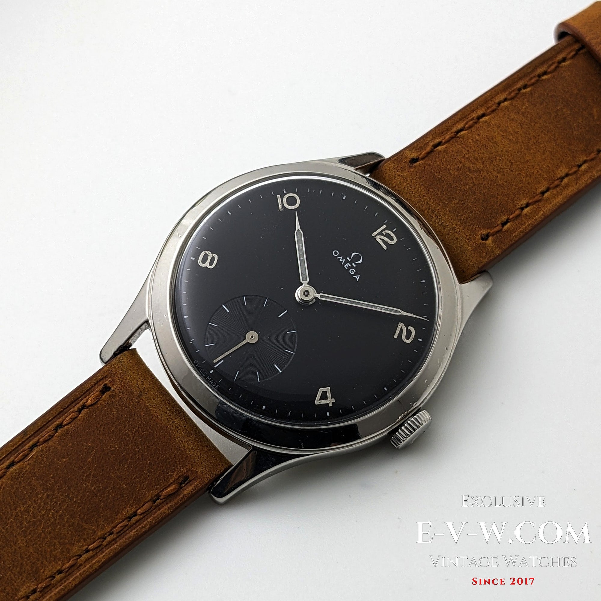 Omega Negro de 75 Años | Ref. 2622-2 | Calibre 265 (familia 30T2) | Vintage 1950