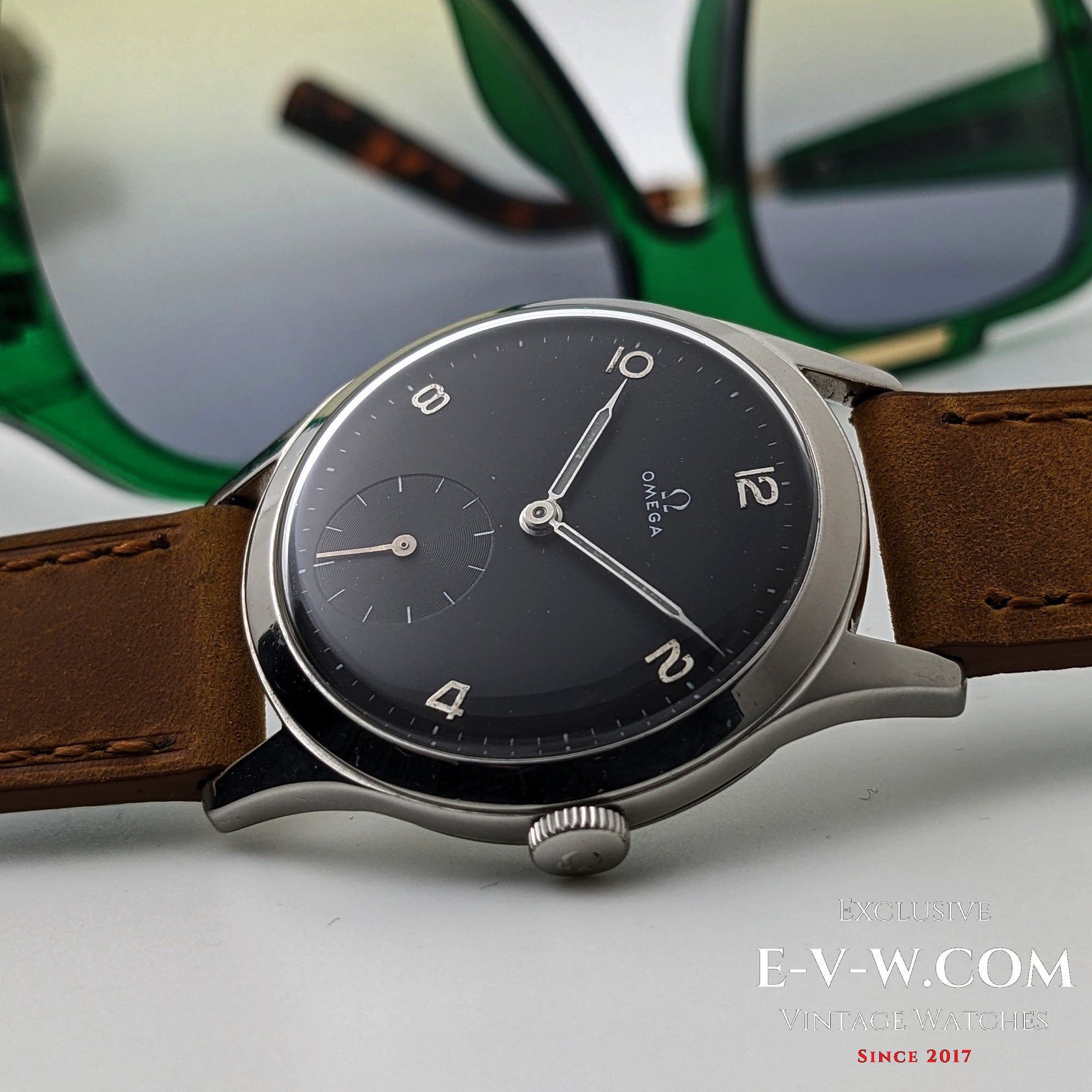 Omega Negro de 75 Años | Ref. 2622-2 | Calibre 265 (familia 30T2) | Vintage 1950