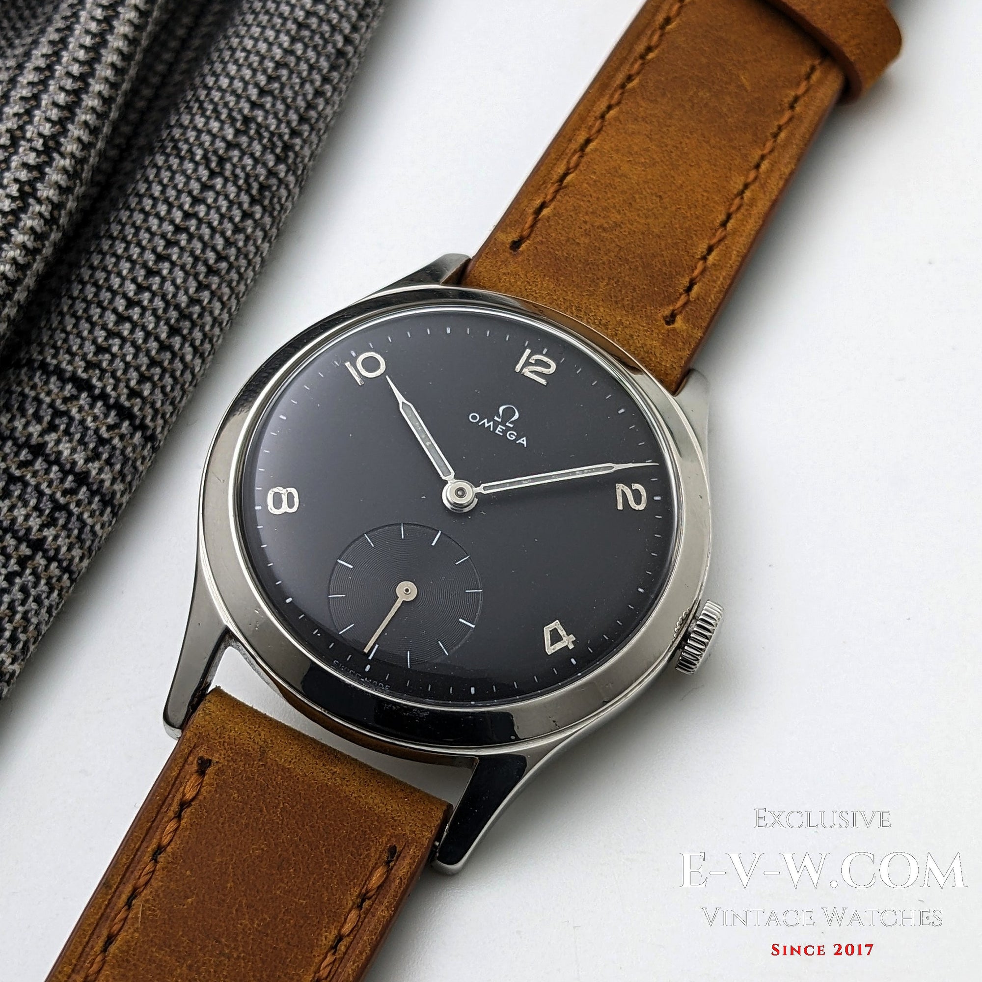 Omega Negro de 75 Años | Ref. 2622-2 | Calibre 265 (familia 30T2) | Vintage 1950