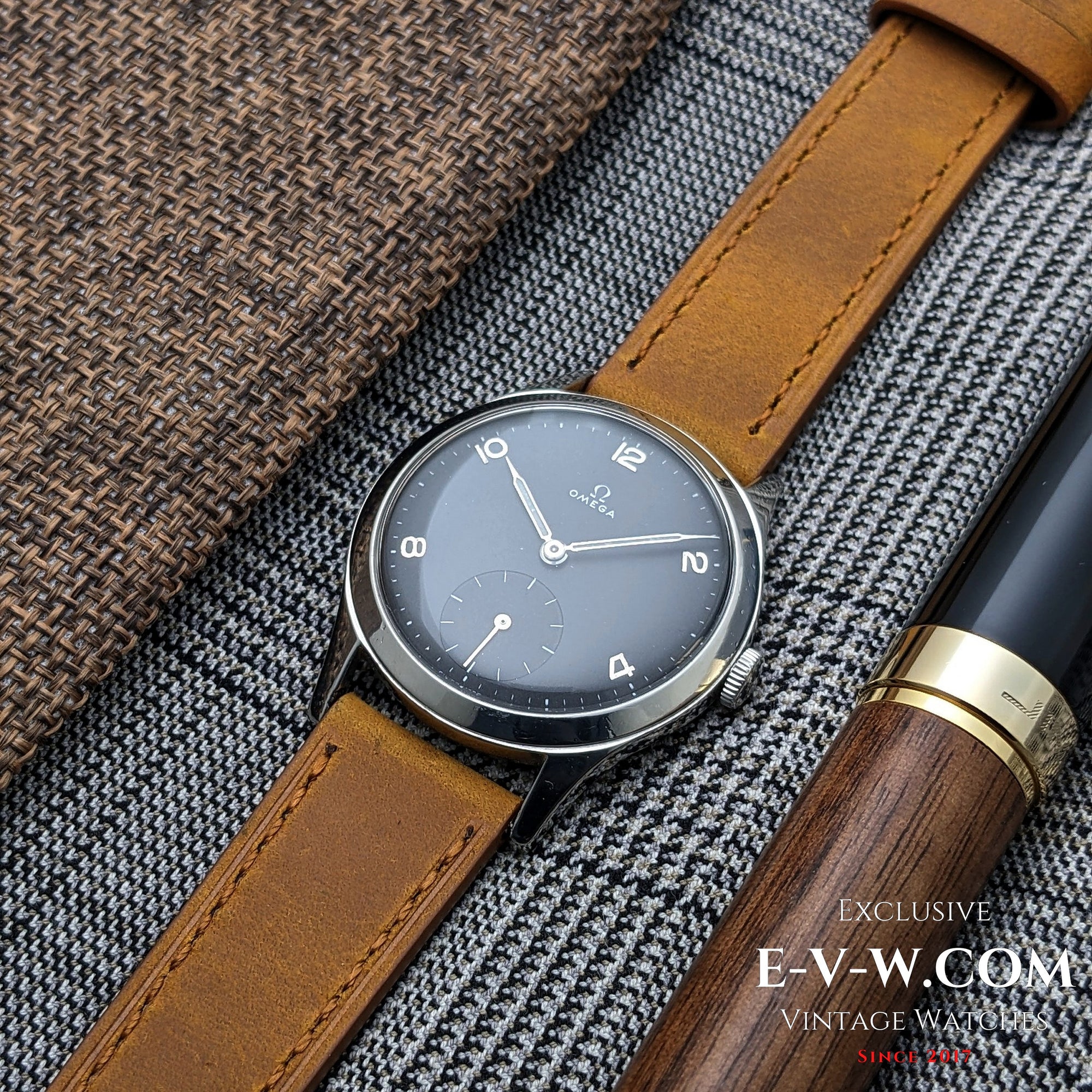 Omega Negro de 75 Años | Ref. 2622-2 | Calibre 265 (familia 30T2) | Vintage 1950