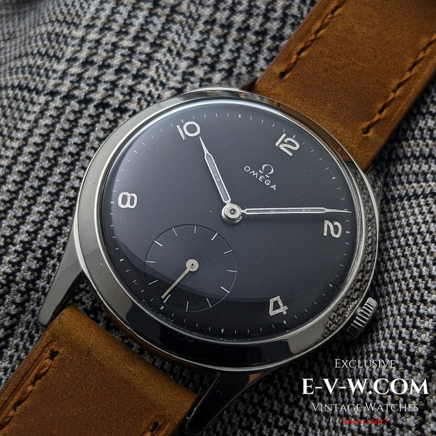 Omega Negro de 75 Años | Ref. 2622-2 | Calibre 265 (familia 30T2) | Vintage 1950
