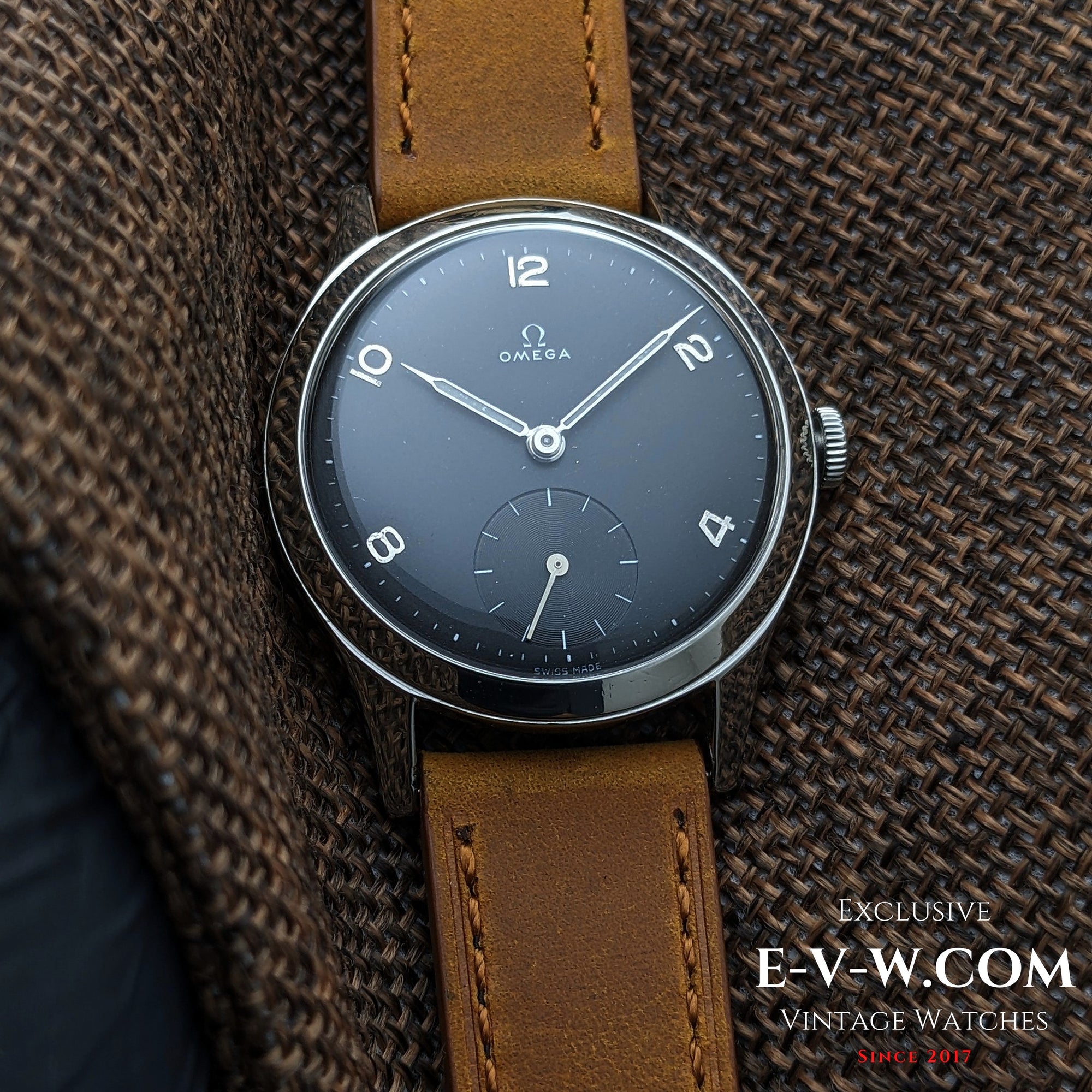 Omega Negro de 75 Años | Ref. 2622-2 | Calibre 265 (familia 30T2) | Vintage 1950
