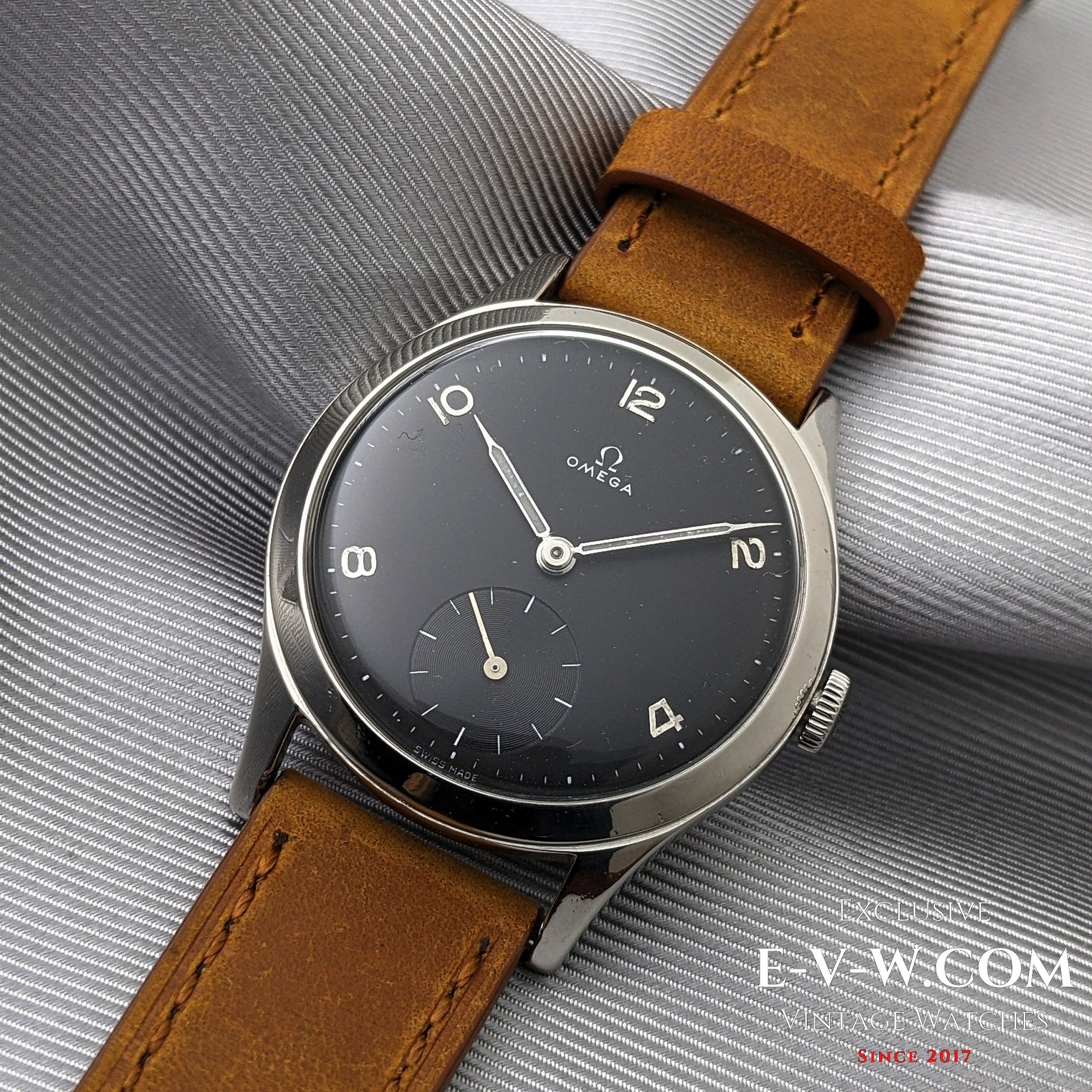 Omega Negro de 75 Años | Ref. 2622-2 | Calibre 265 (familia 30T2) | Vintage 1950