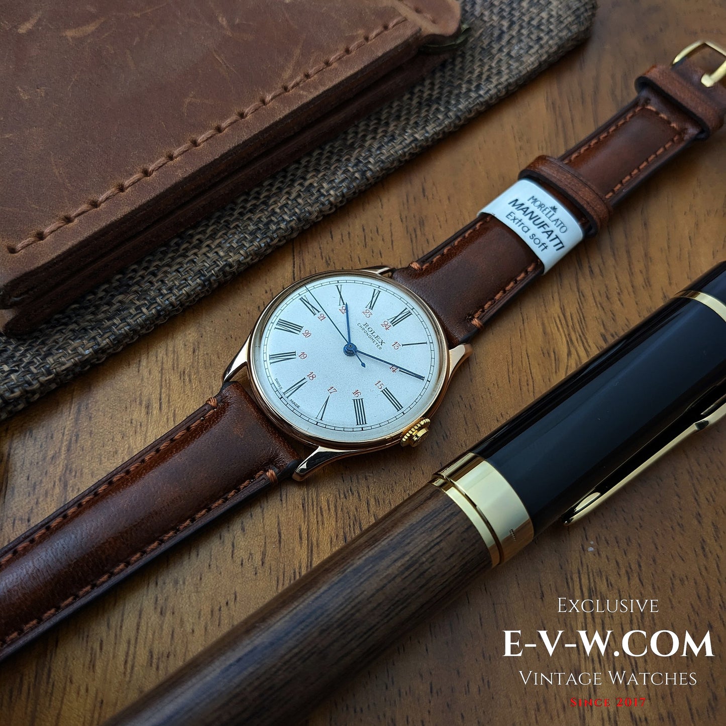 An exceptionally rare early Rolex Chronometer from the pre-Oyster era / Cal 530 /  Ref. 4139 – 14K Gold (c. 1943–1946)