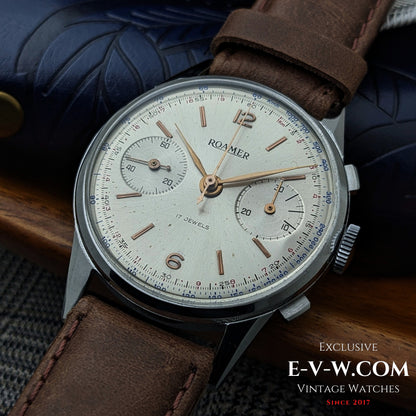 1940s Roamer Chronograph Jumbo | Ref. 2403 | Valjoux 22 | Serviced
