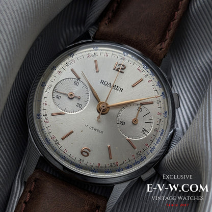 1940s Roamer Chronograph Jumbo | Ref. 2403 | Valjoux 22 | Serviced