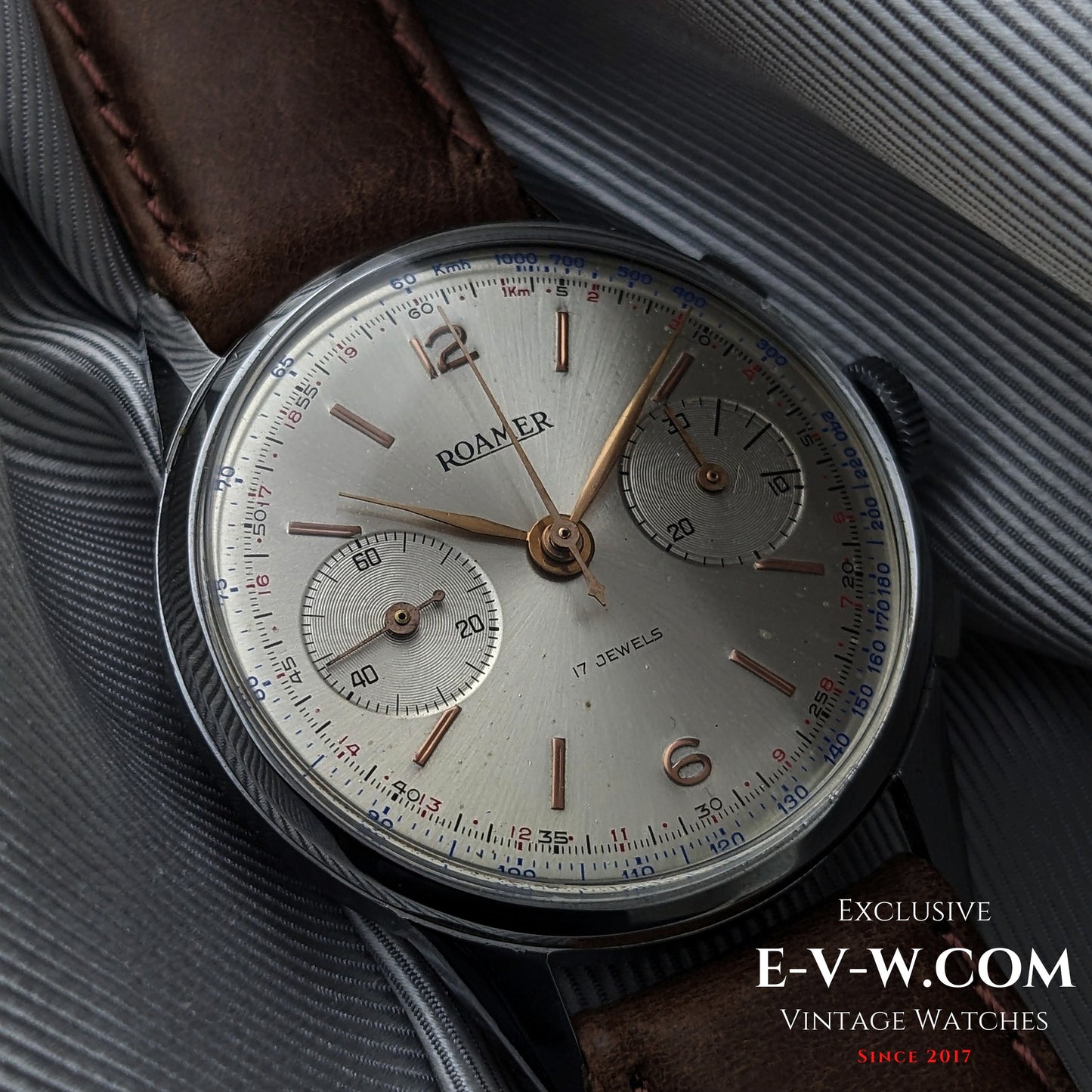1940s Roamer Chronograph Jumbo | Ref. 2403 | Valjoux 22 | Serviced