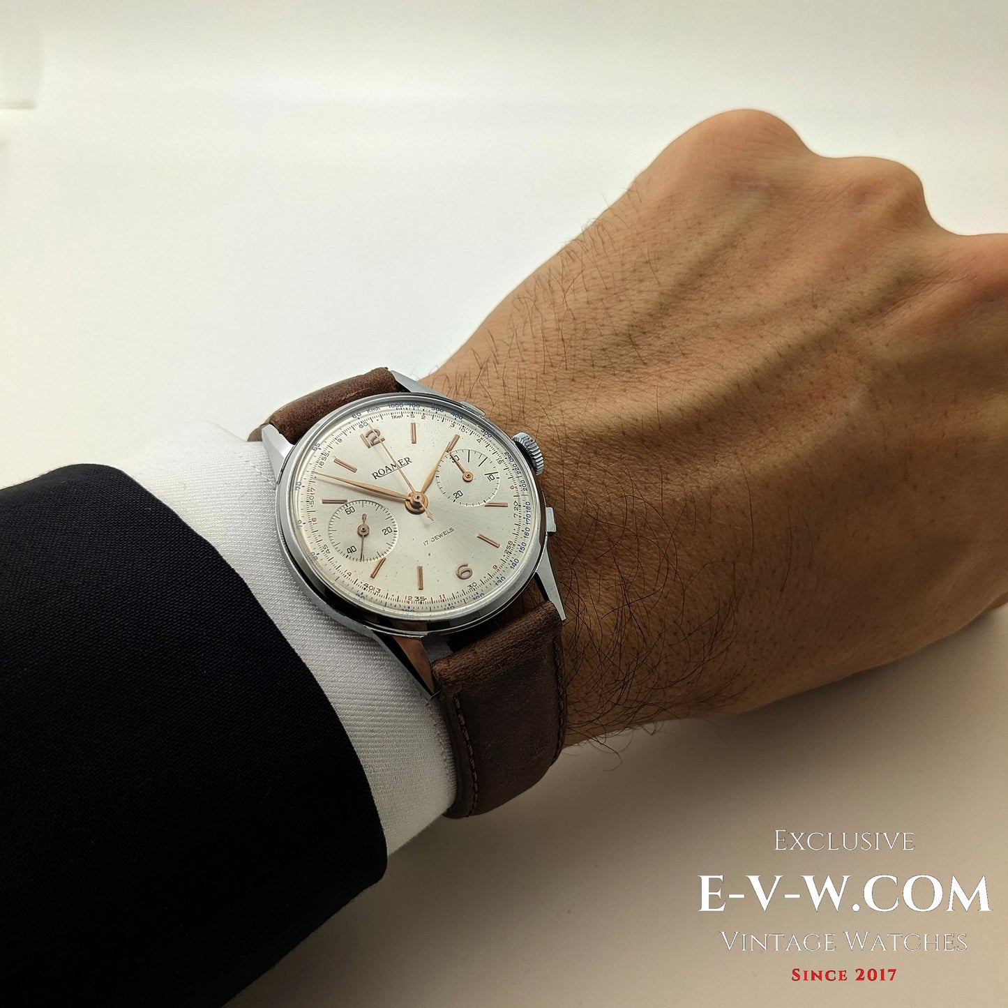 1940s Roamer Chronograph Jumbo | Ref. 2403 | Valjoux 22 | Serviced