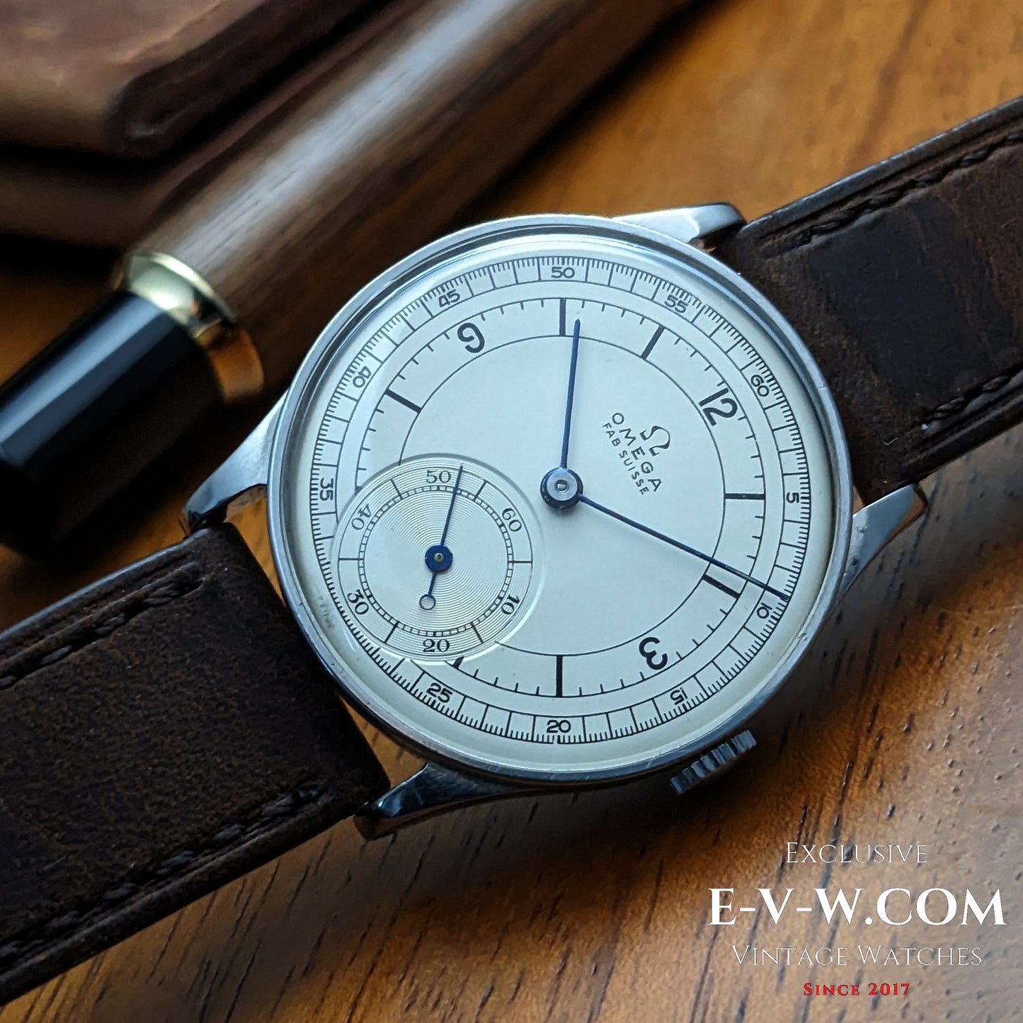 1940 Omega Sector Dial | Caliber 30T2 Vintage Watch | Serviced