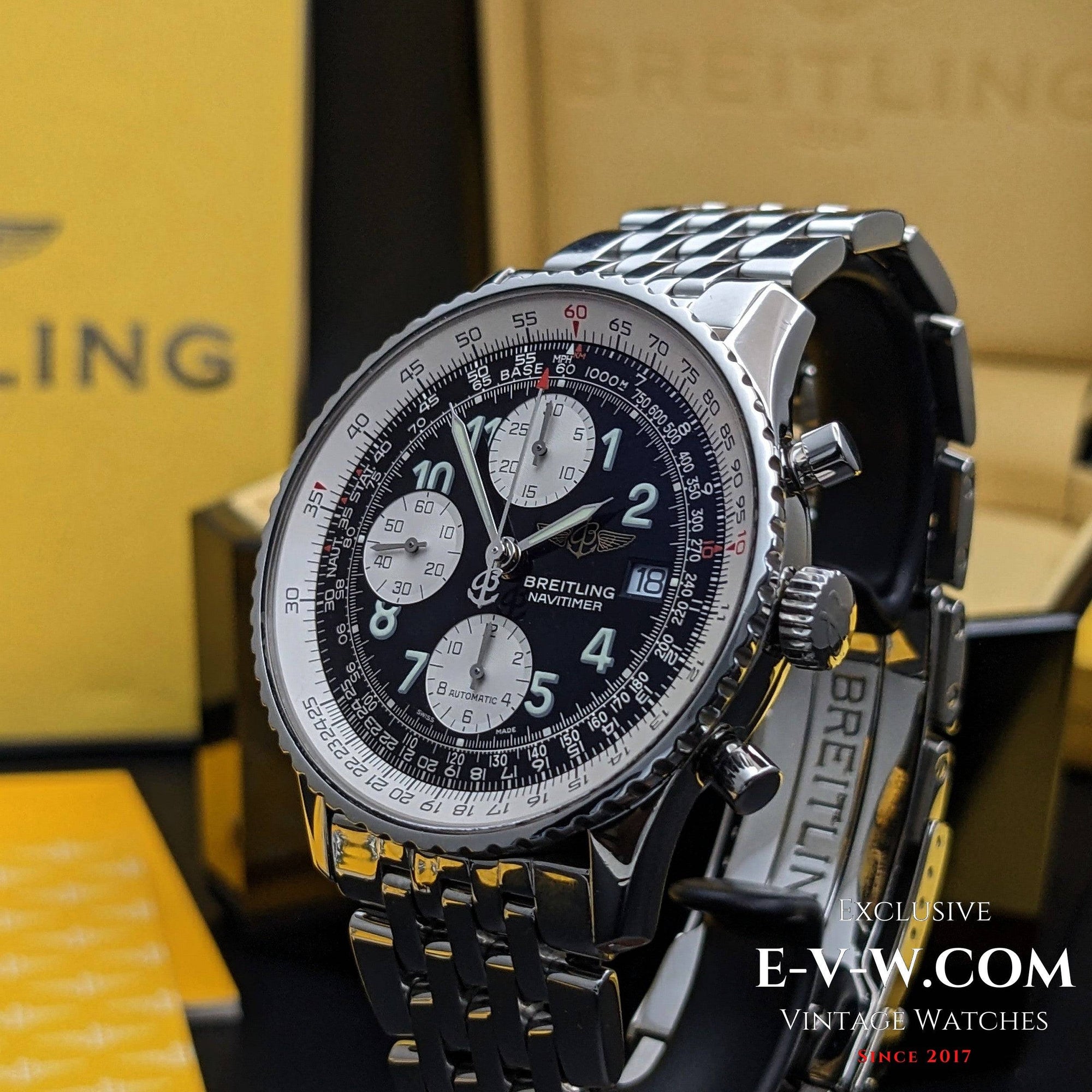 Breitling Old Navitimer A13322 / Complete set / Doos & Papieren 