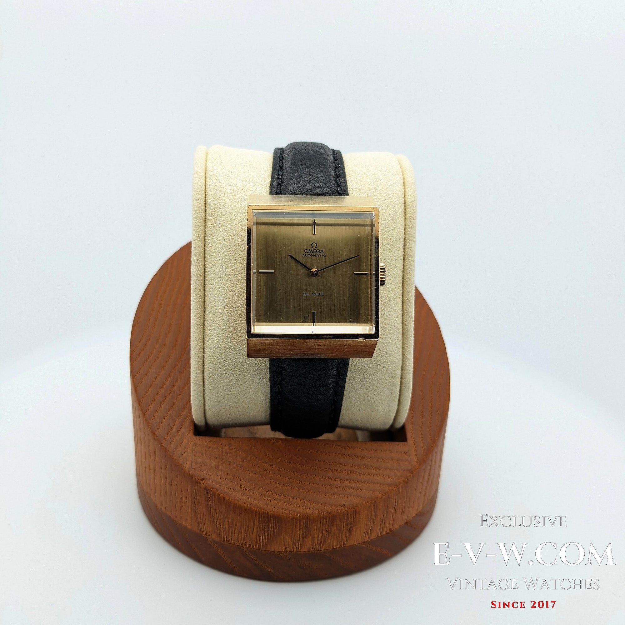 Raro orologio automatico Omega DeVille Super-Emeraude del 1975 / placcato in oro / revisionato 