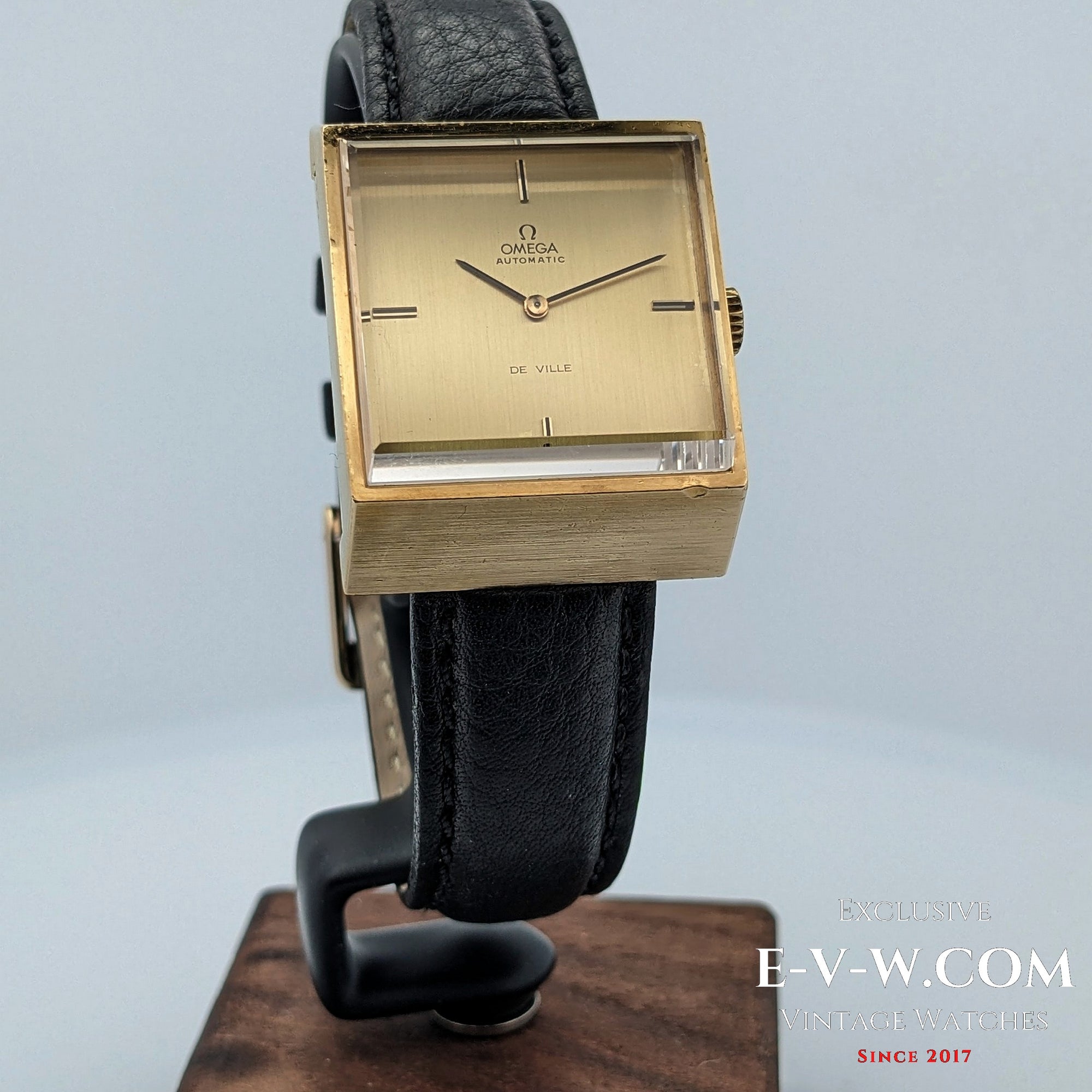 Raro orologio automatico Omega DeVille Super-Emeraude del 1975 / placcato in oro / revisionato 