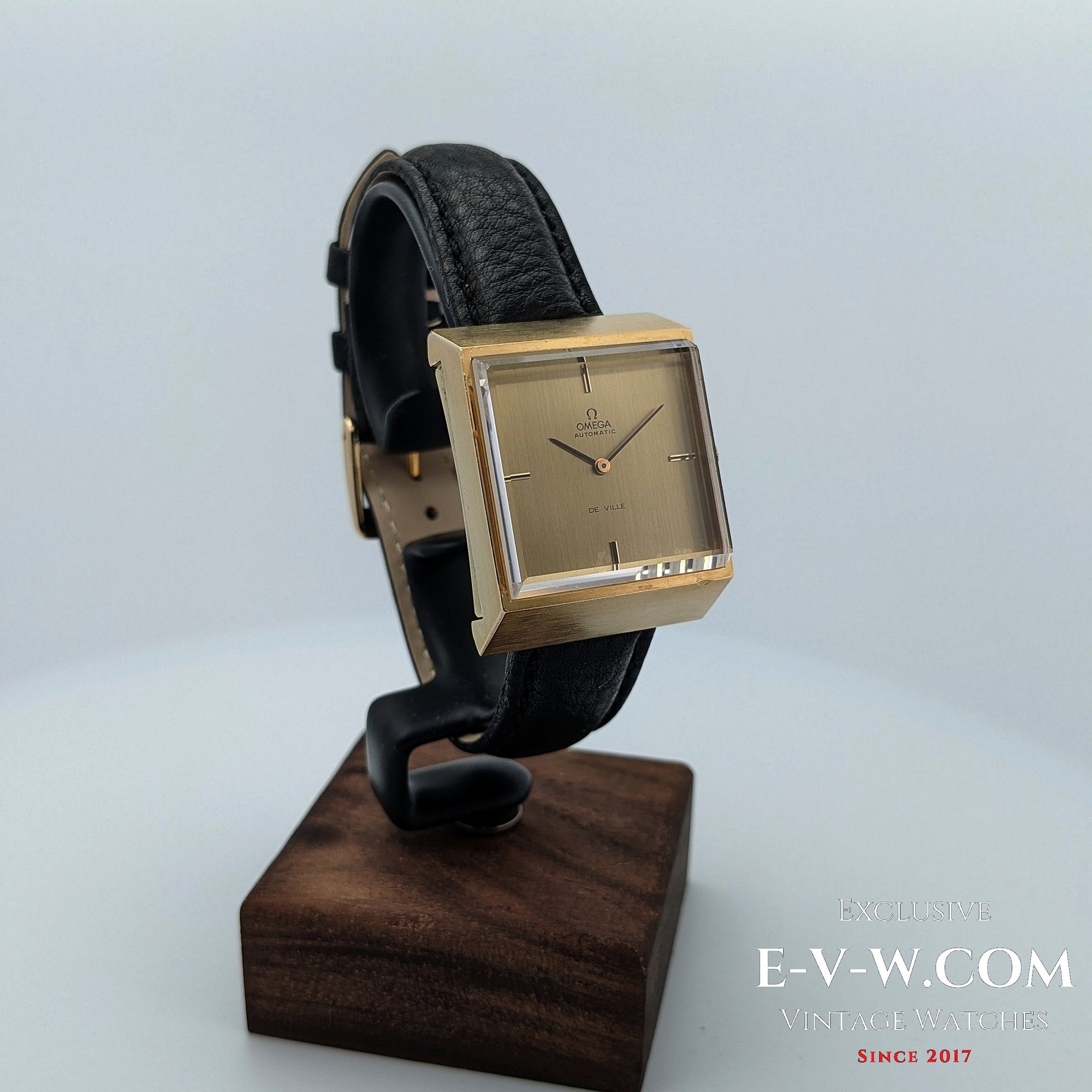 Raro orologio automatico Omega DeVille Super-Emeraude del 1975 / placcato in oro / revisionato 