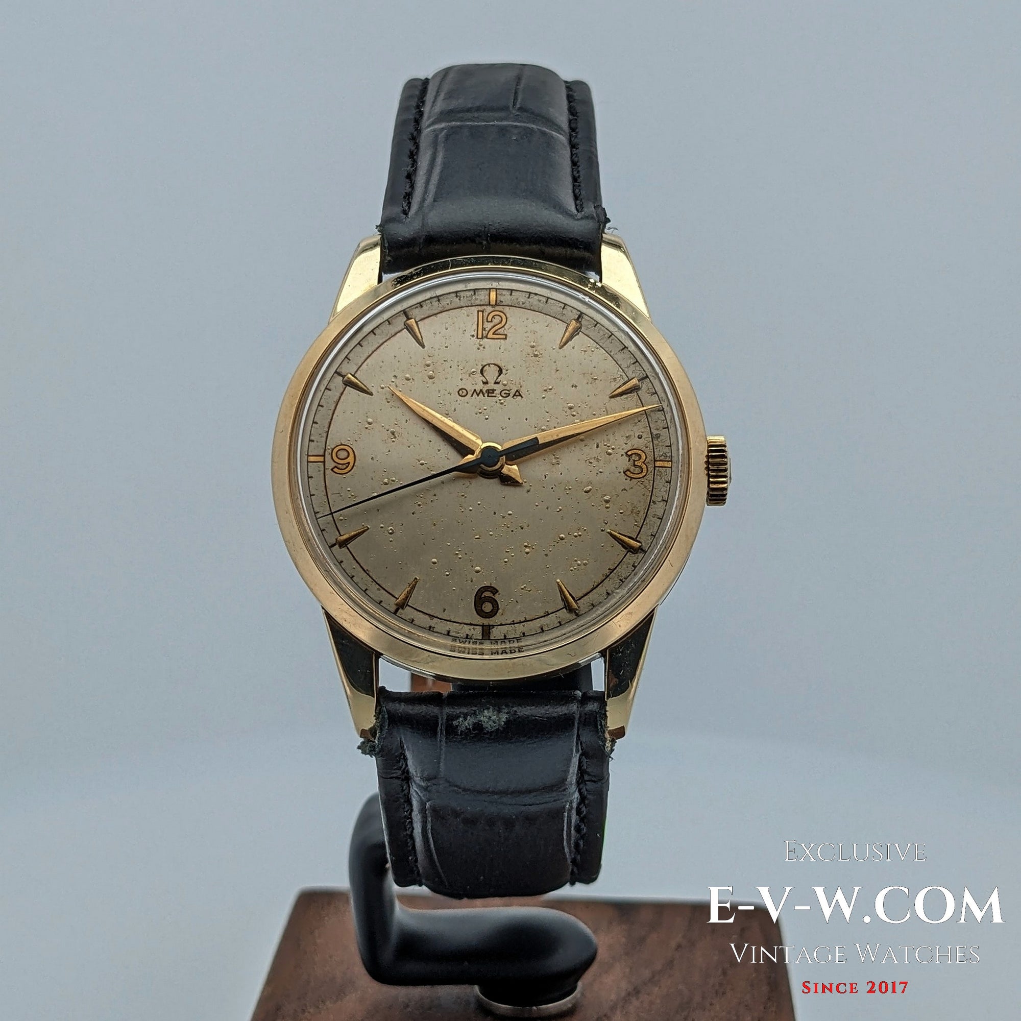 Omega Nachkriegsklassiker / Ref. 2513-2 / Kal. 283 (30T2) / Armbanduhr / 80 Mikron vergoldet / gewartet 