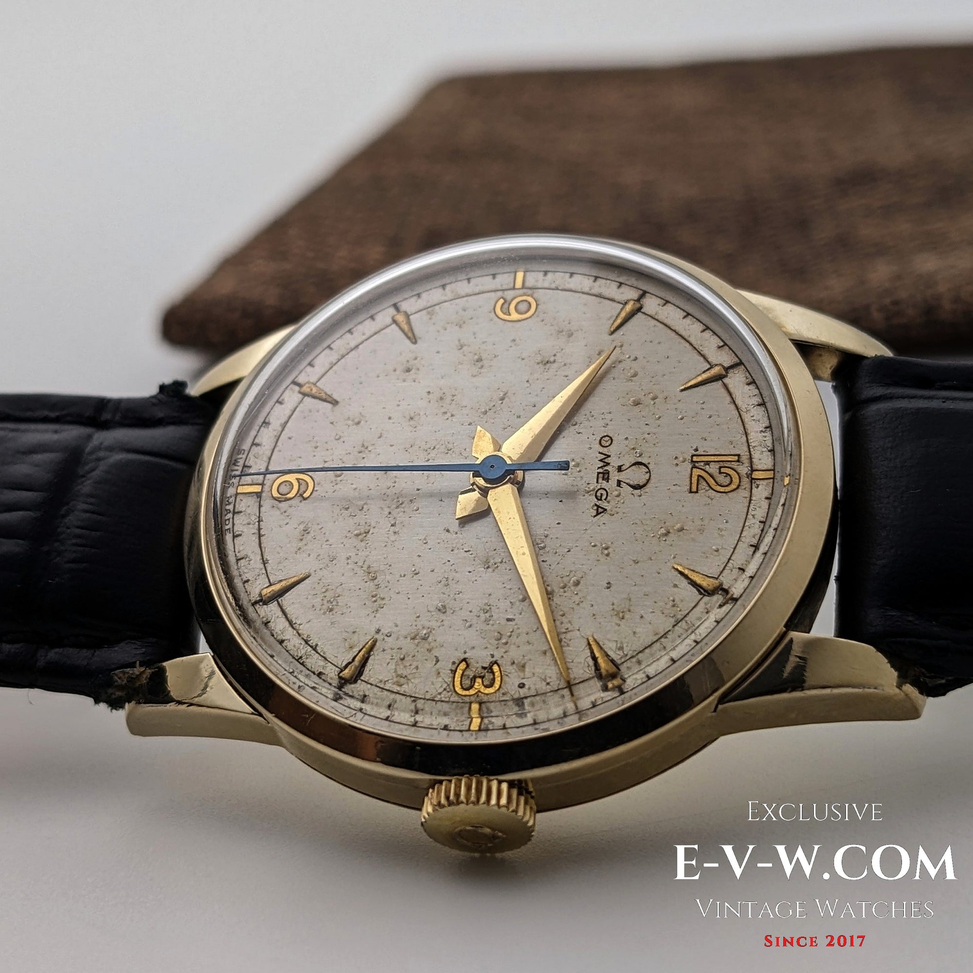Omega Nachkriegsklassiker / Ref. 2513-2 / Kal. 283 (30T2) / Armbanduhr / 80 Mikron vergoldet / gewartet 