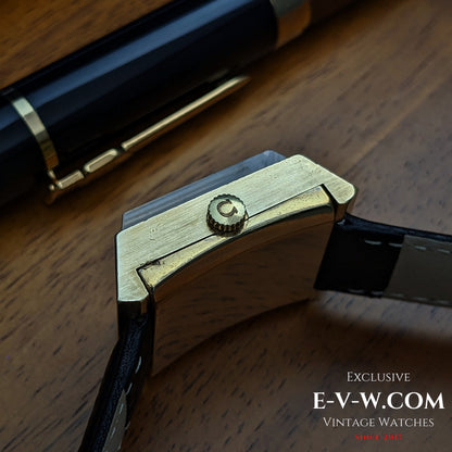 Rare Omega DeVille Super-Emeraude 1975 Automatic Watch / Gold Plated / Serviced