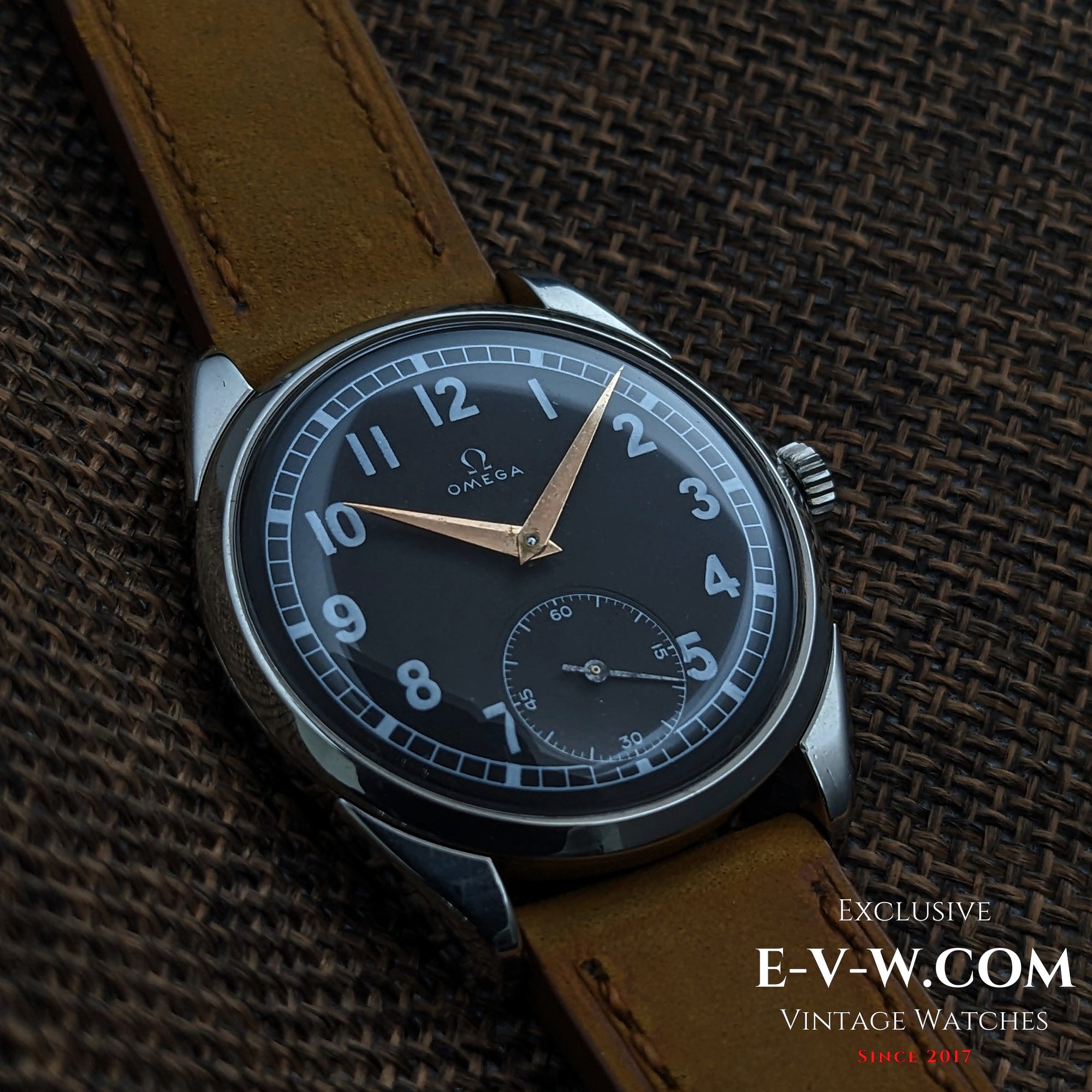 70 Years old Omega Vintage Black Dial | Ref. 2900-1 | Cal 267 (30T2) | Vintage 1956 | Serviced