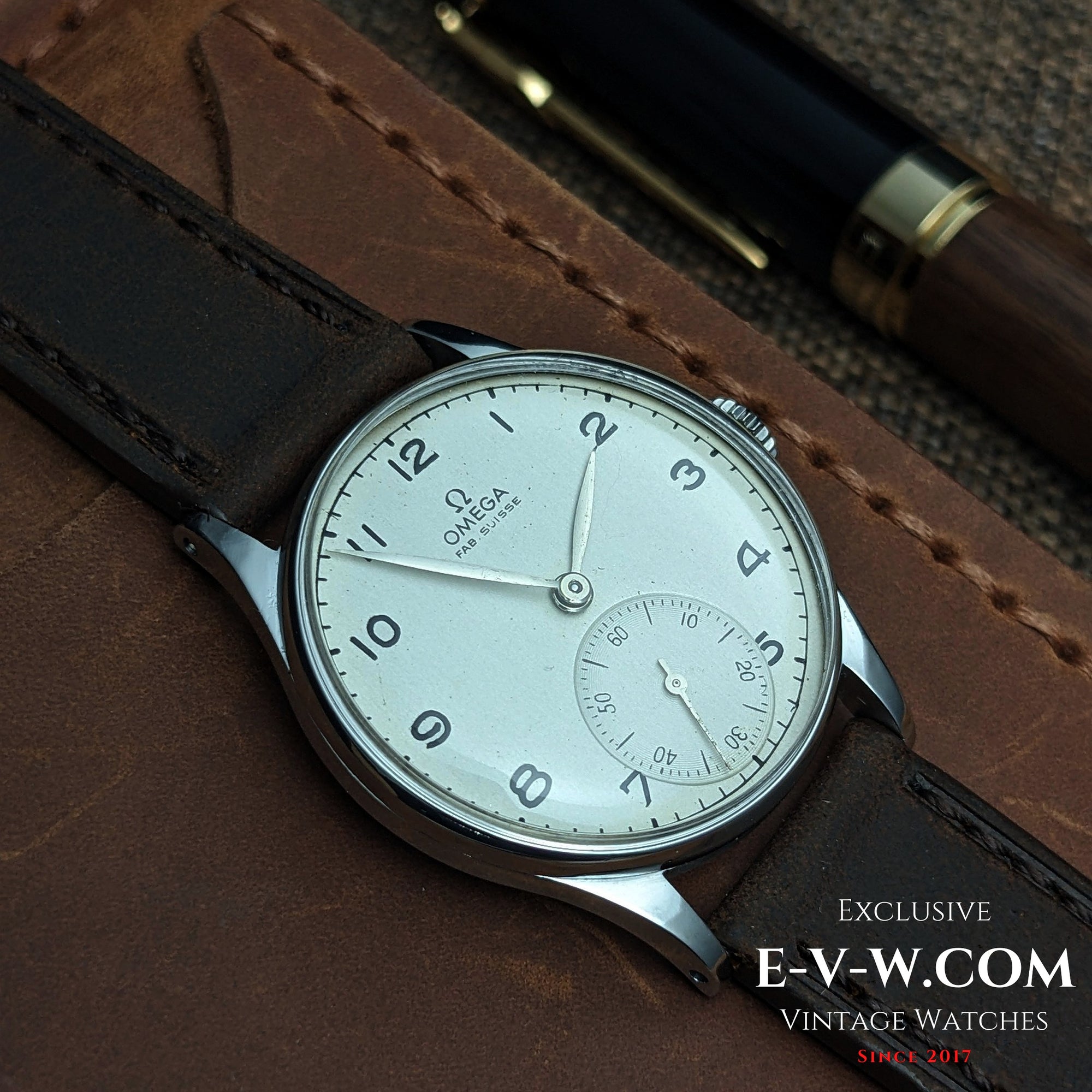 82 Jahre alt / Zweiter Weltkrieg | Omega Vintage Small Seconds | Ref. 2390 | Kaliber 30T2 | Baujahr 1944 | Überholt