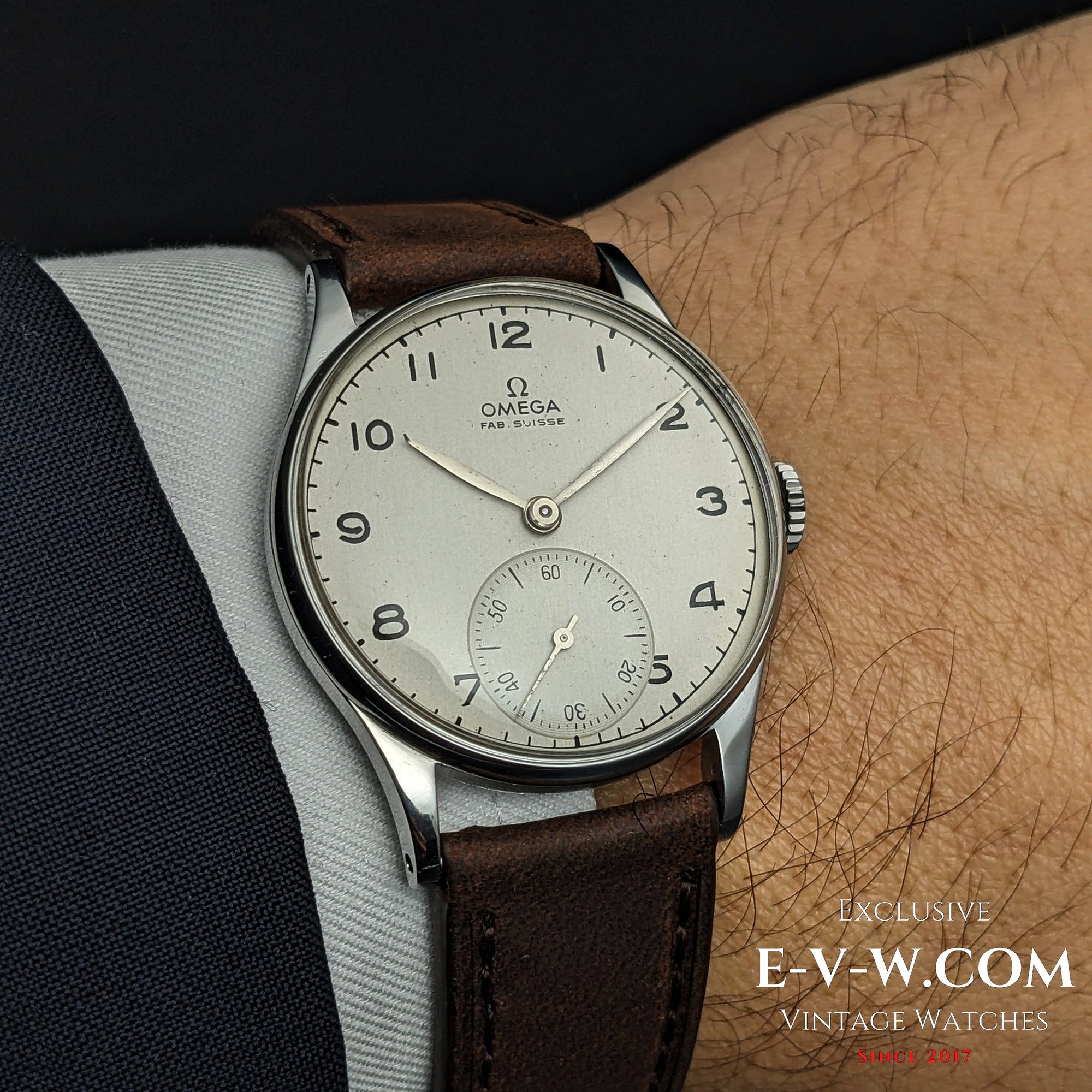82 Jahre alt / Zweiter Weltkrieg | Omega Vintage Small Seconds | Ref. 2390 | Kaliber 30T2 | Baujahr 1944 | Überholt
