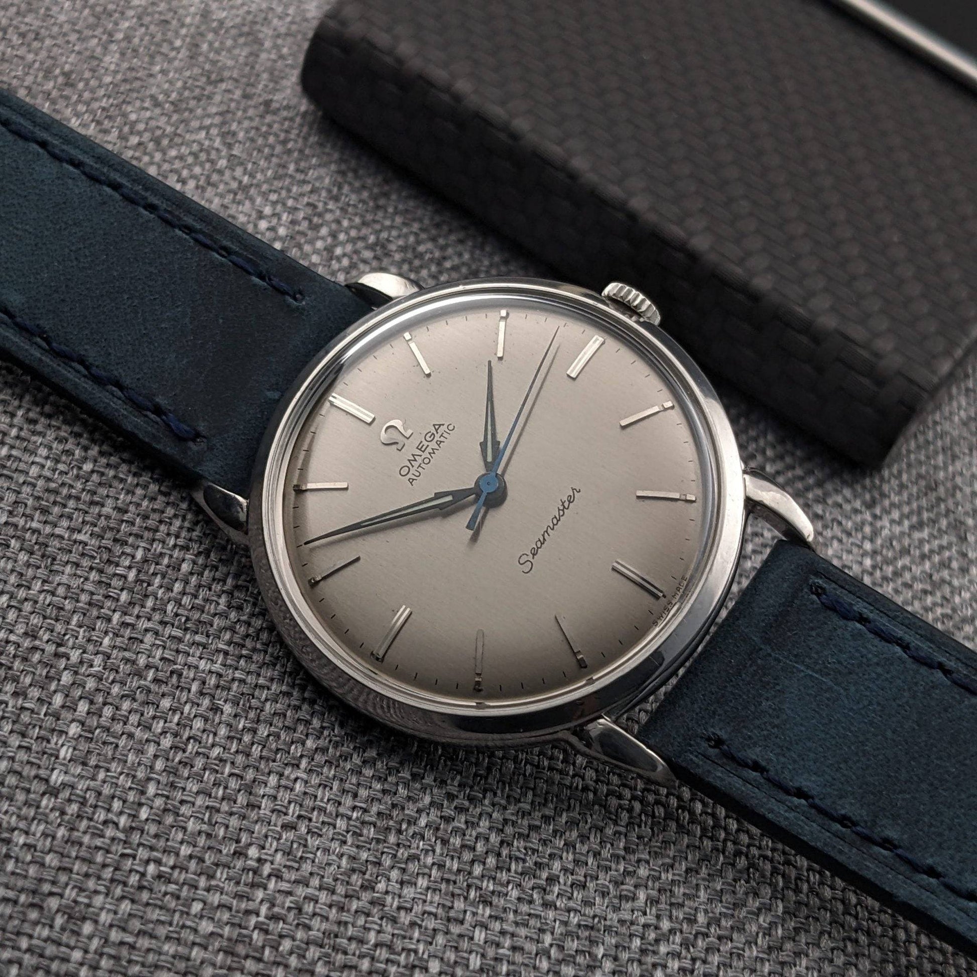 RARE 75 Years Old Omega Seamaster Automatic designed by Cherles Perregaux / Ref 2446-2 / Vintage 1951 / Seerviced